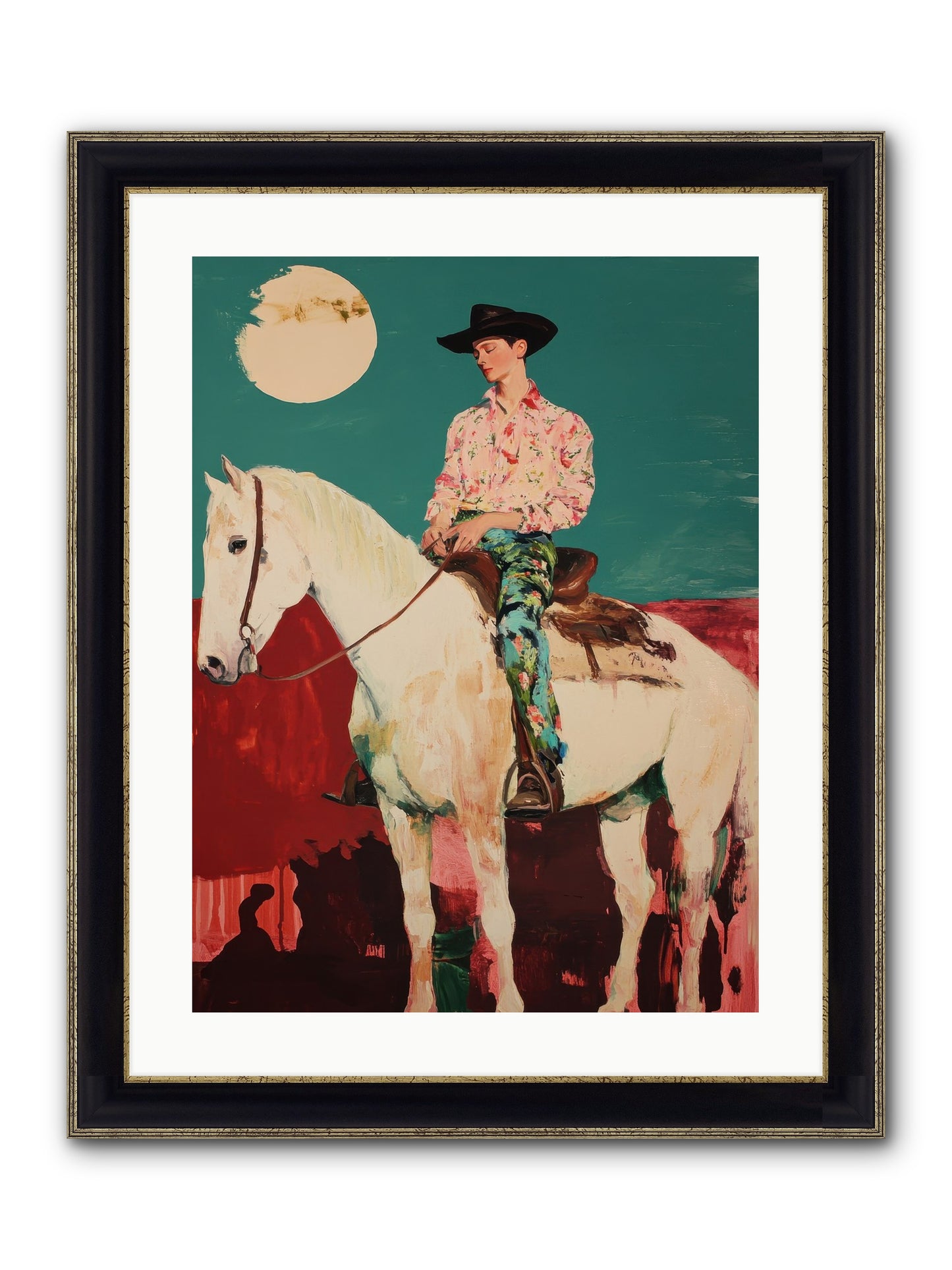 Aristocrat Of The Range Framed Print - Black & Gold 18x24