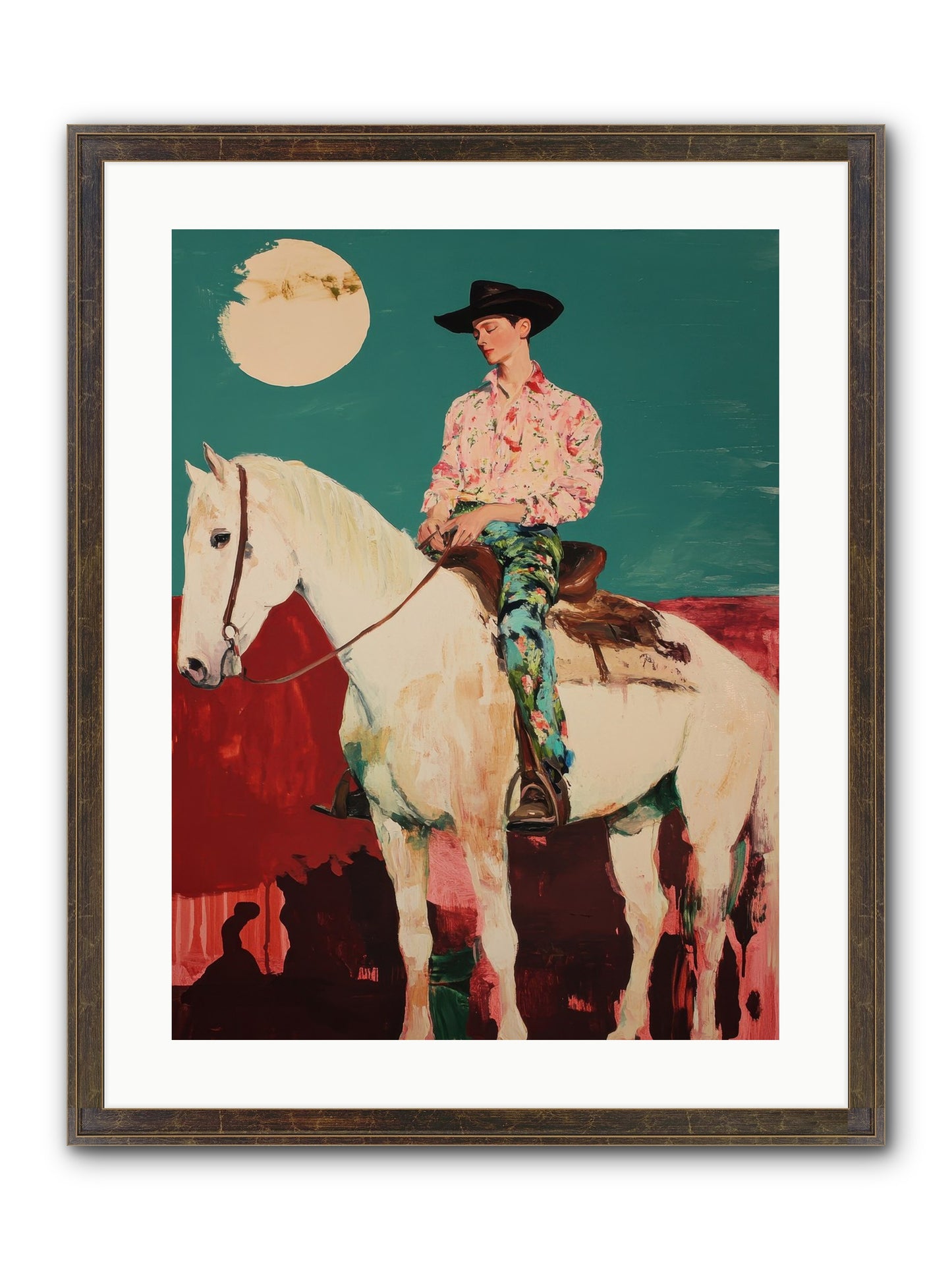 Aristocrat Of The Range Framed Print - Slimwoods Black/Gold 18x24