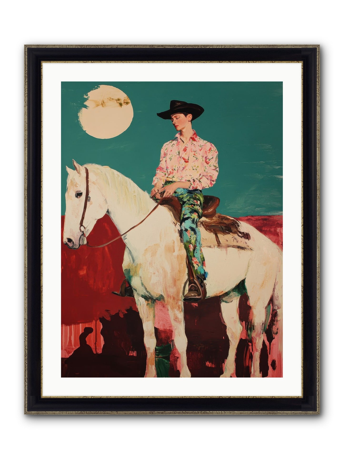 Aristocrat Of The Range Framed Print - Black & Gold 24x32