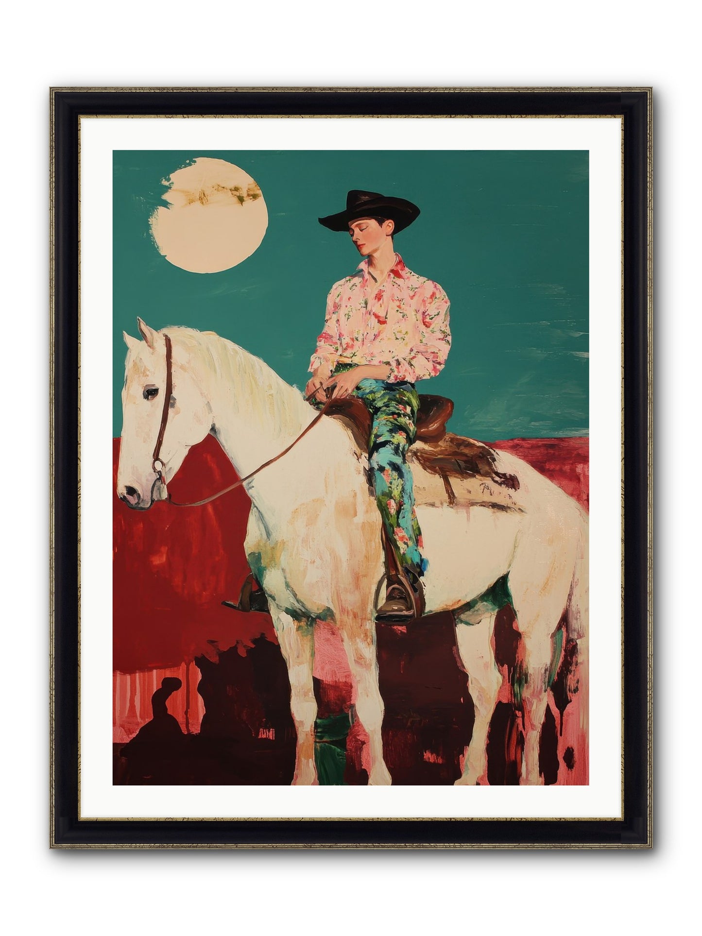 Aristocrat Of The Range Framed Print - Black & Gold 30x40