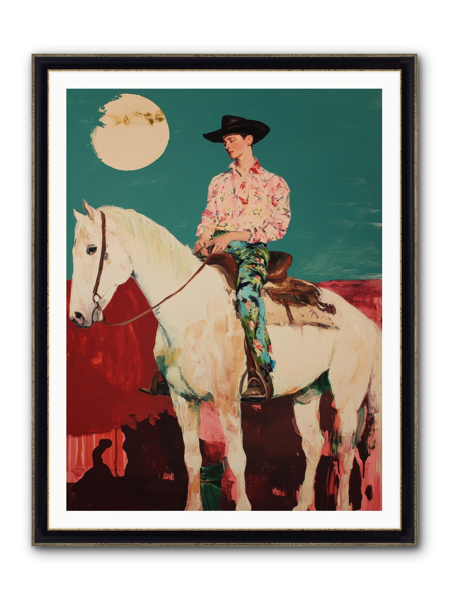Aristocrat Of The Range Framed Print - Black & Gold 36x48