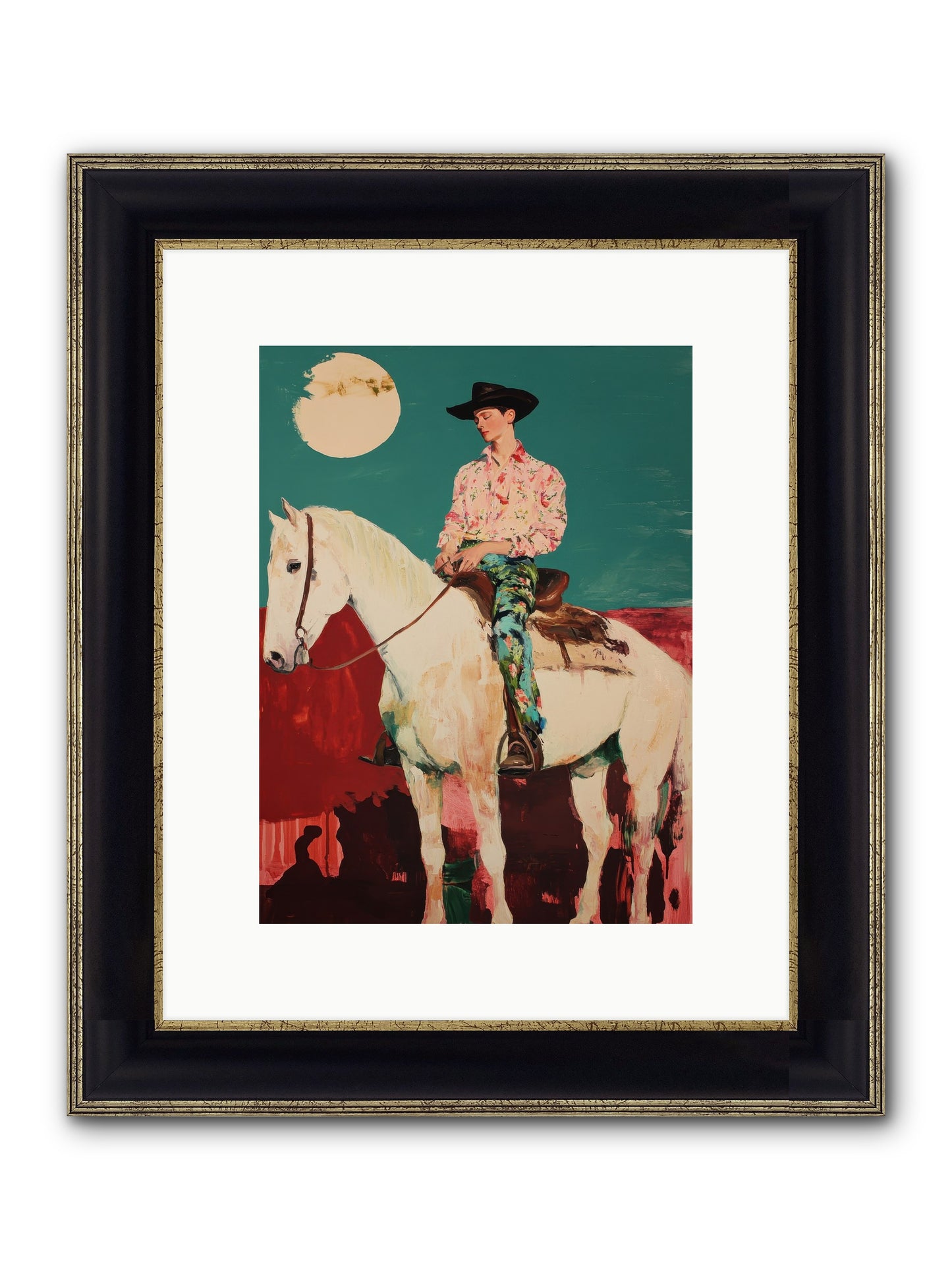 Aristocrat Of The Range Framed Print - Black & Gold 9x12