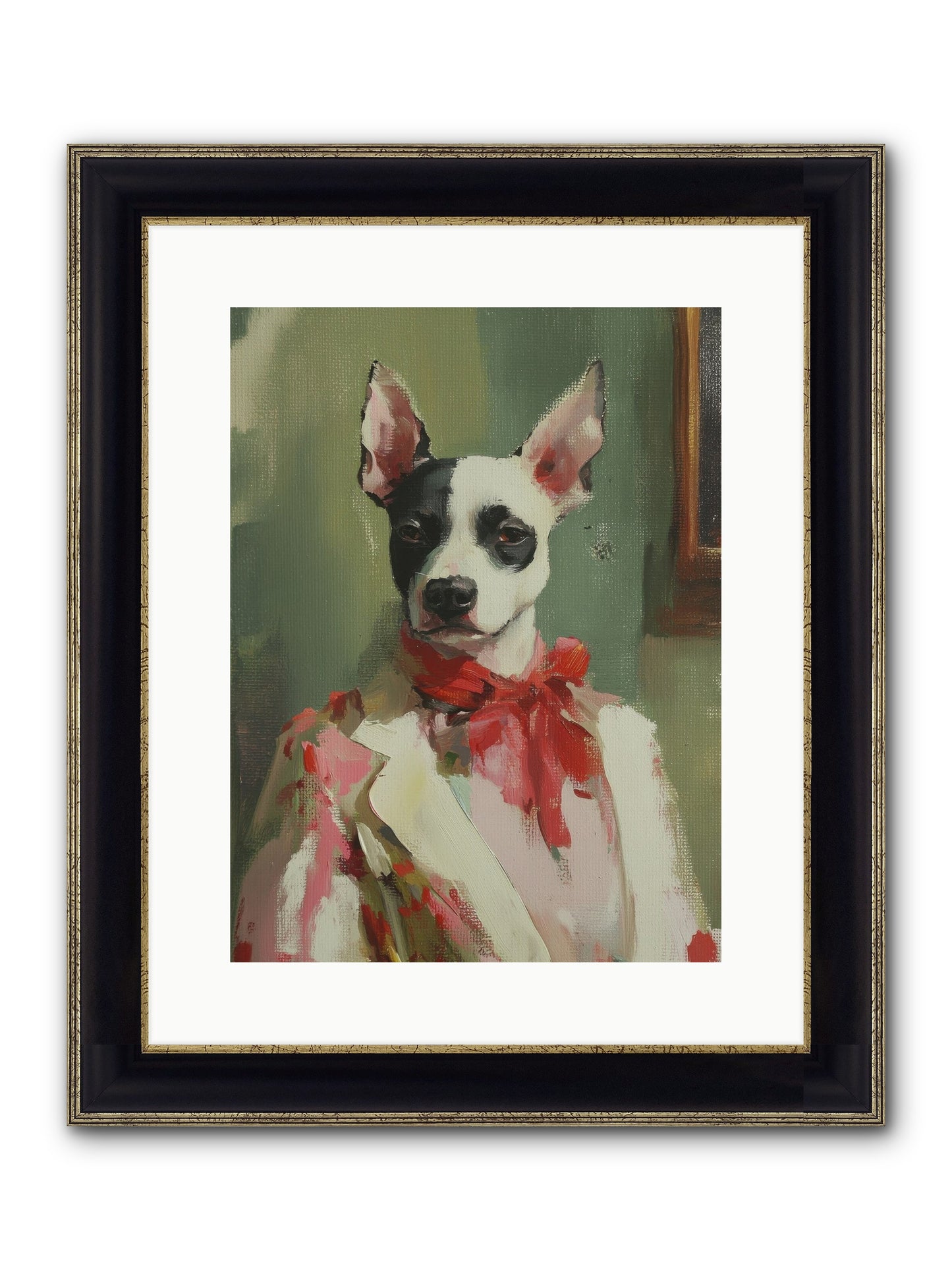 Aristocratic Soul Framed Print - Black & Gold 12x16