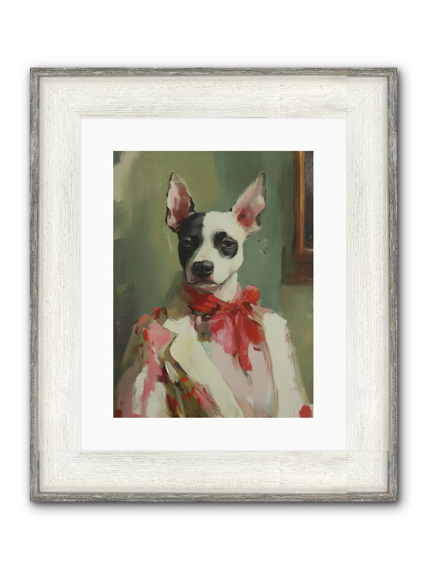 Aristocratic Soul Framed Print - Driftwood White 12x16