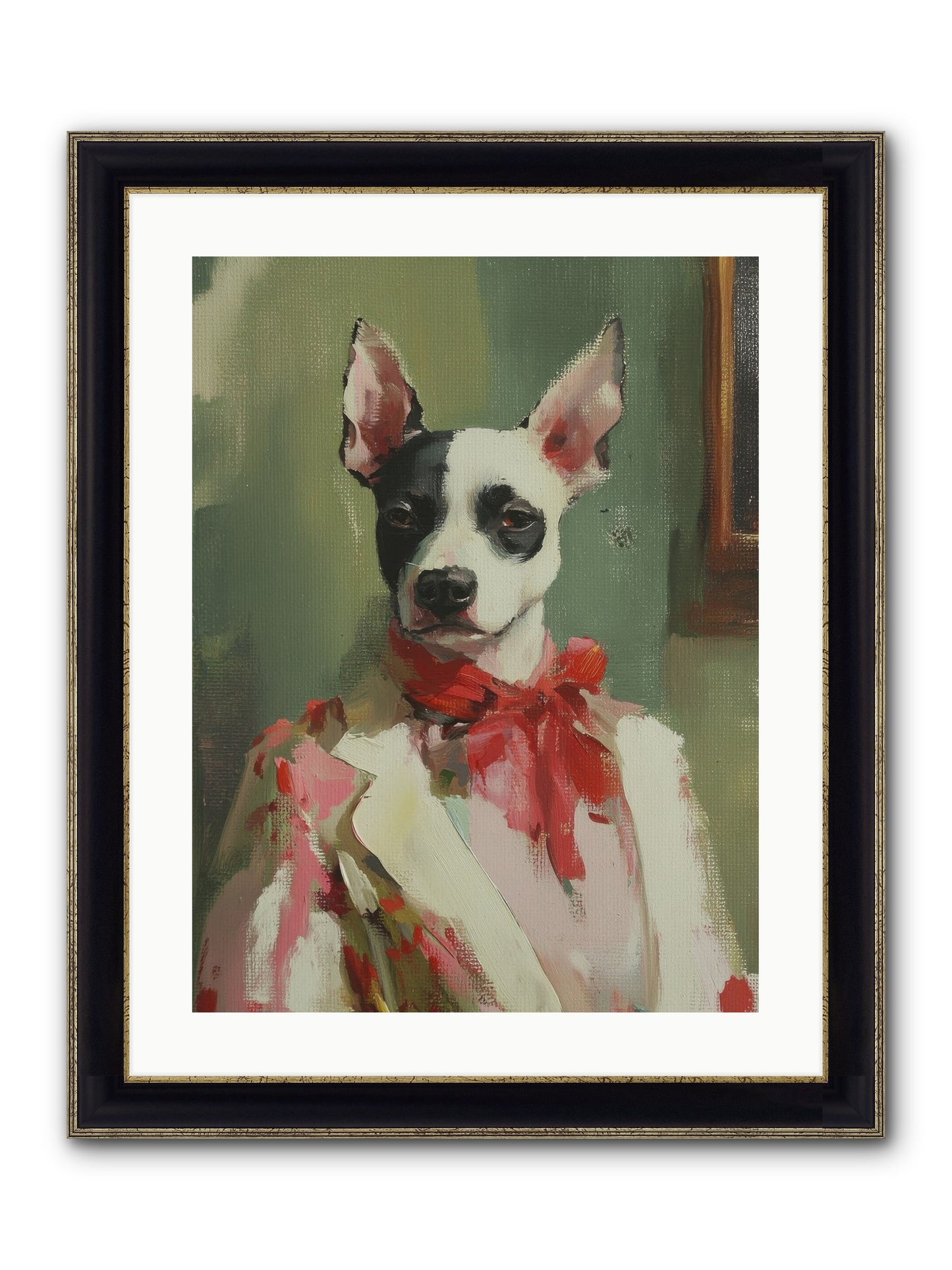 Aristocratic Soul Framed Print - Black & Gold 18x24