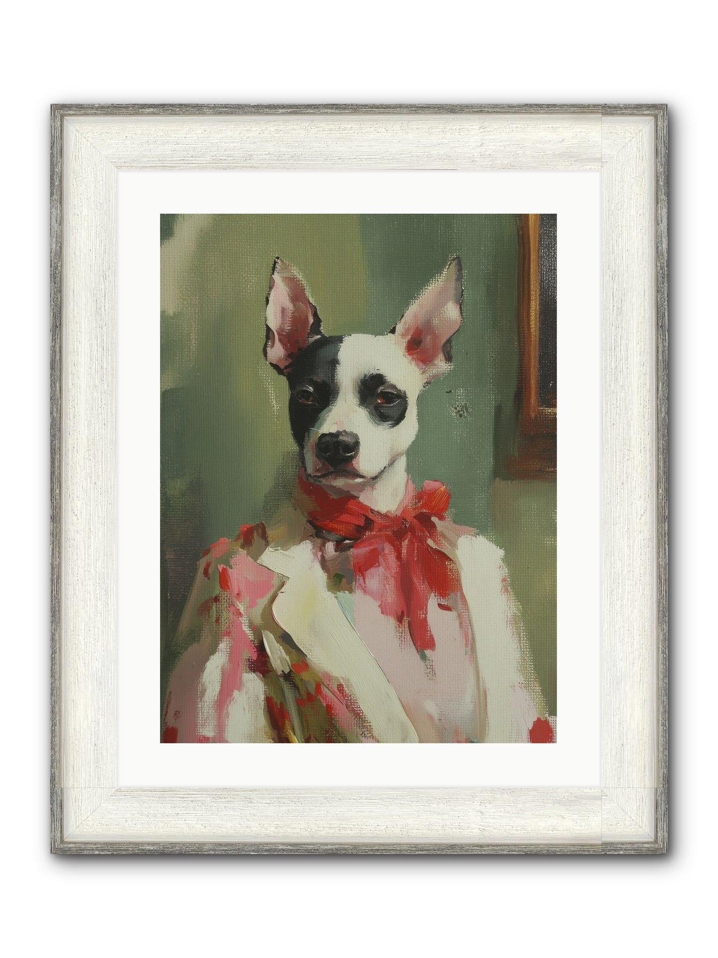 Aristocratic Soul Framed Print - Driftwood White 18x24