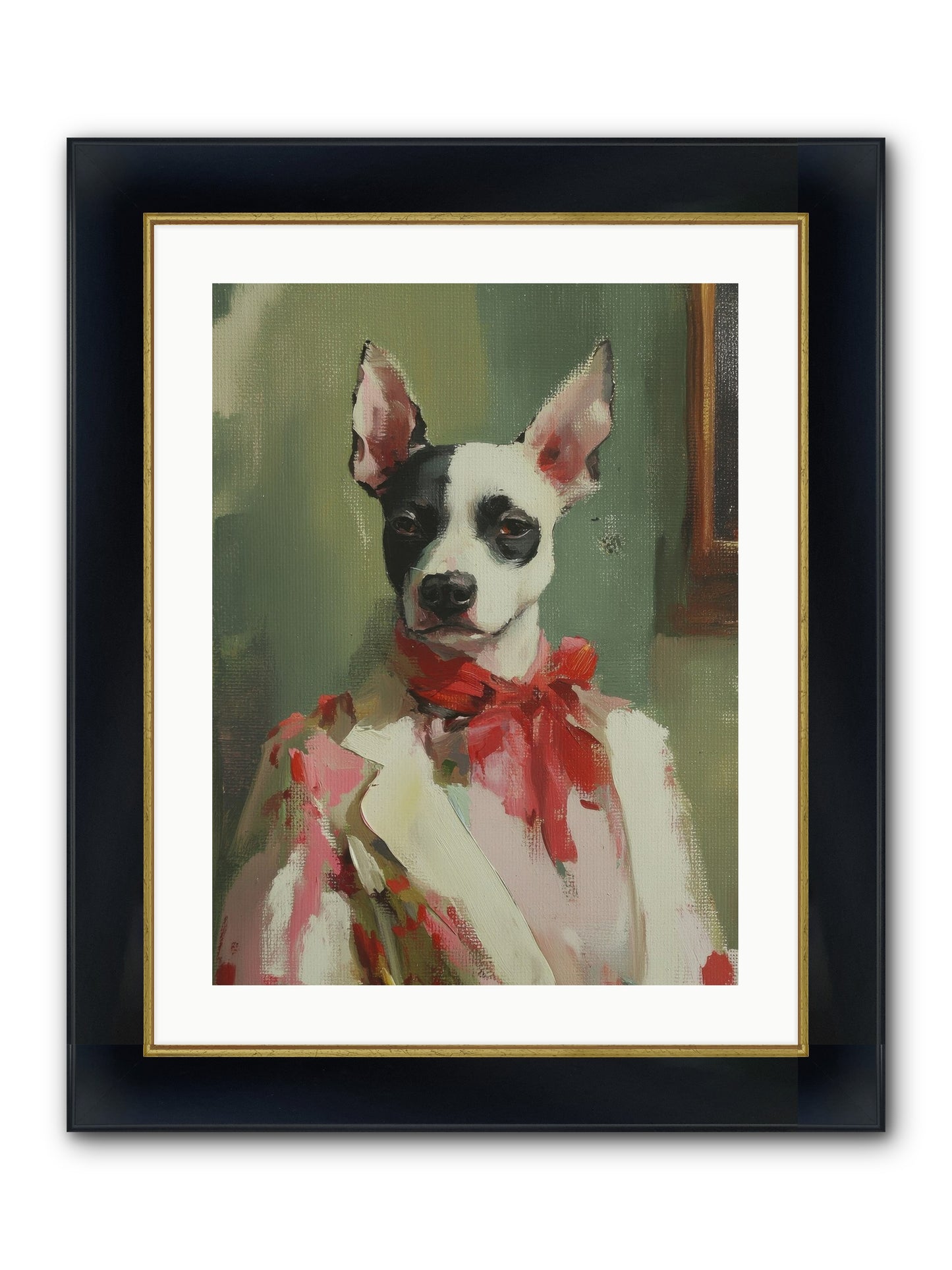 Aristocratic Soul Framed Print - Wide Black w/Gold 18x24