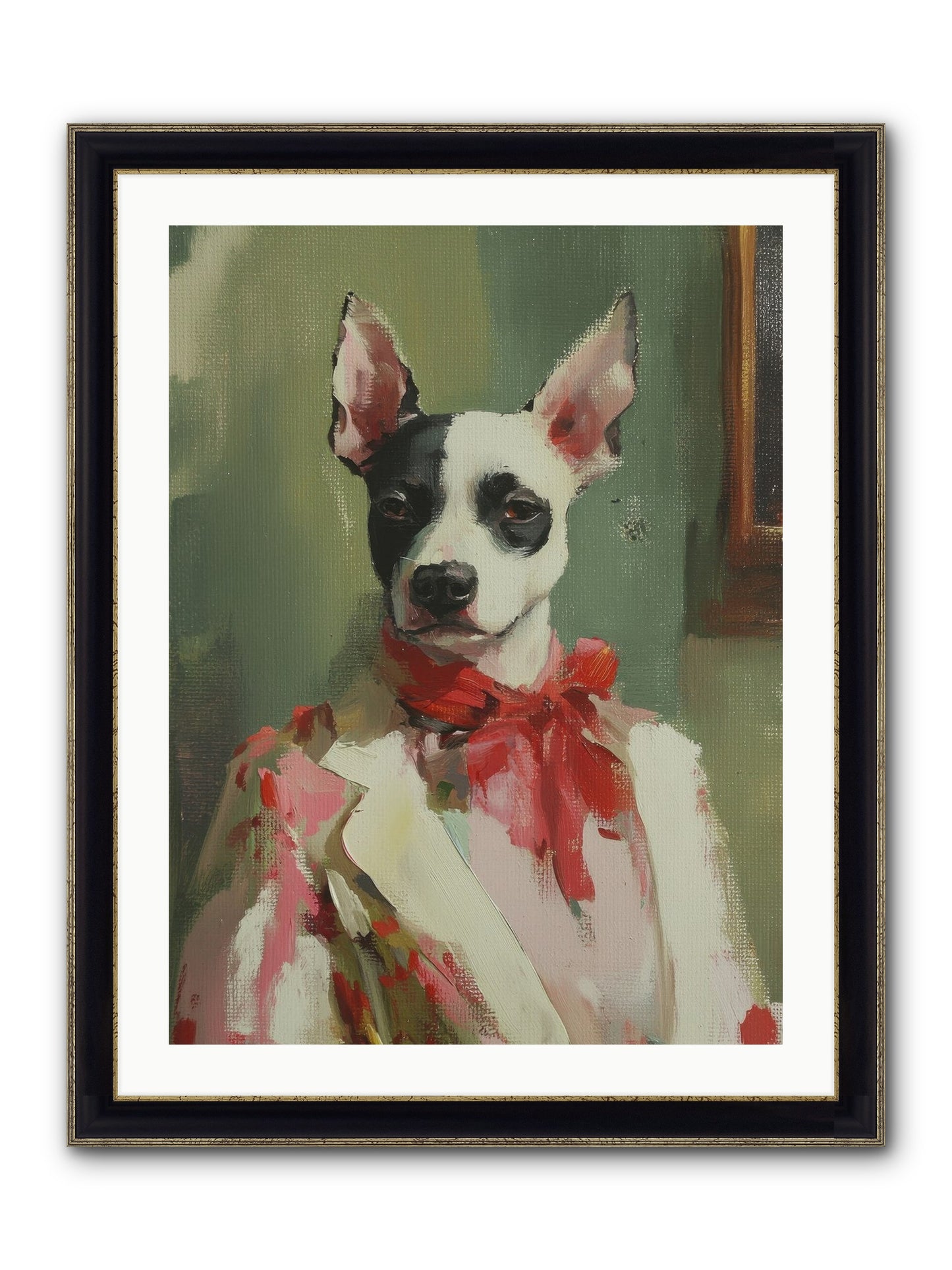 Aristocratic Soul Framed Print - Black & Gold 24x32