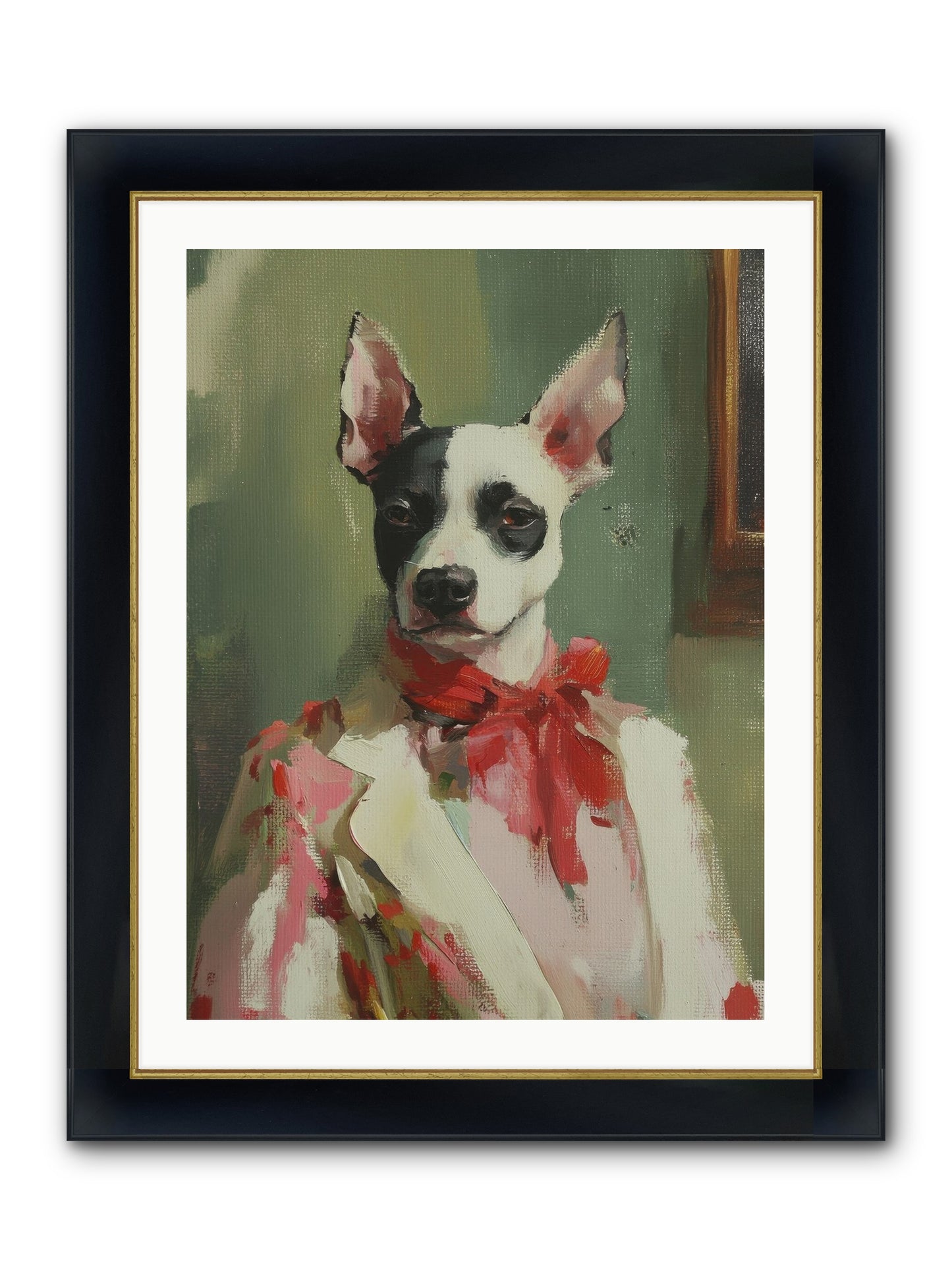 Aristocratic Soul Framed Print - Wide Black w/Gold 24x32
