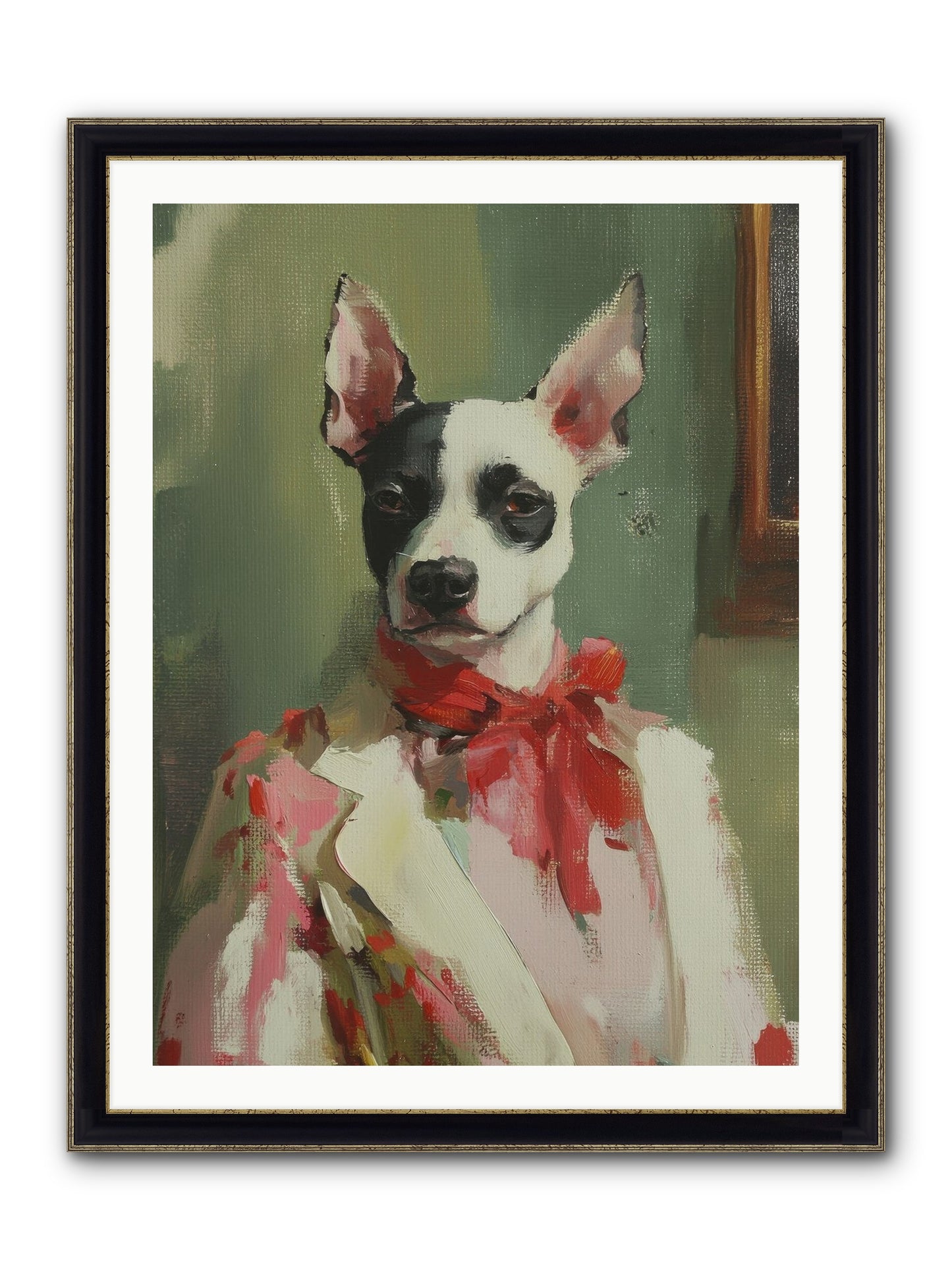 Aristocratic Soul Framed Print - Black & Gold 30x40