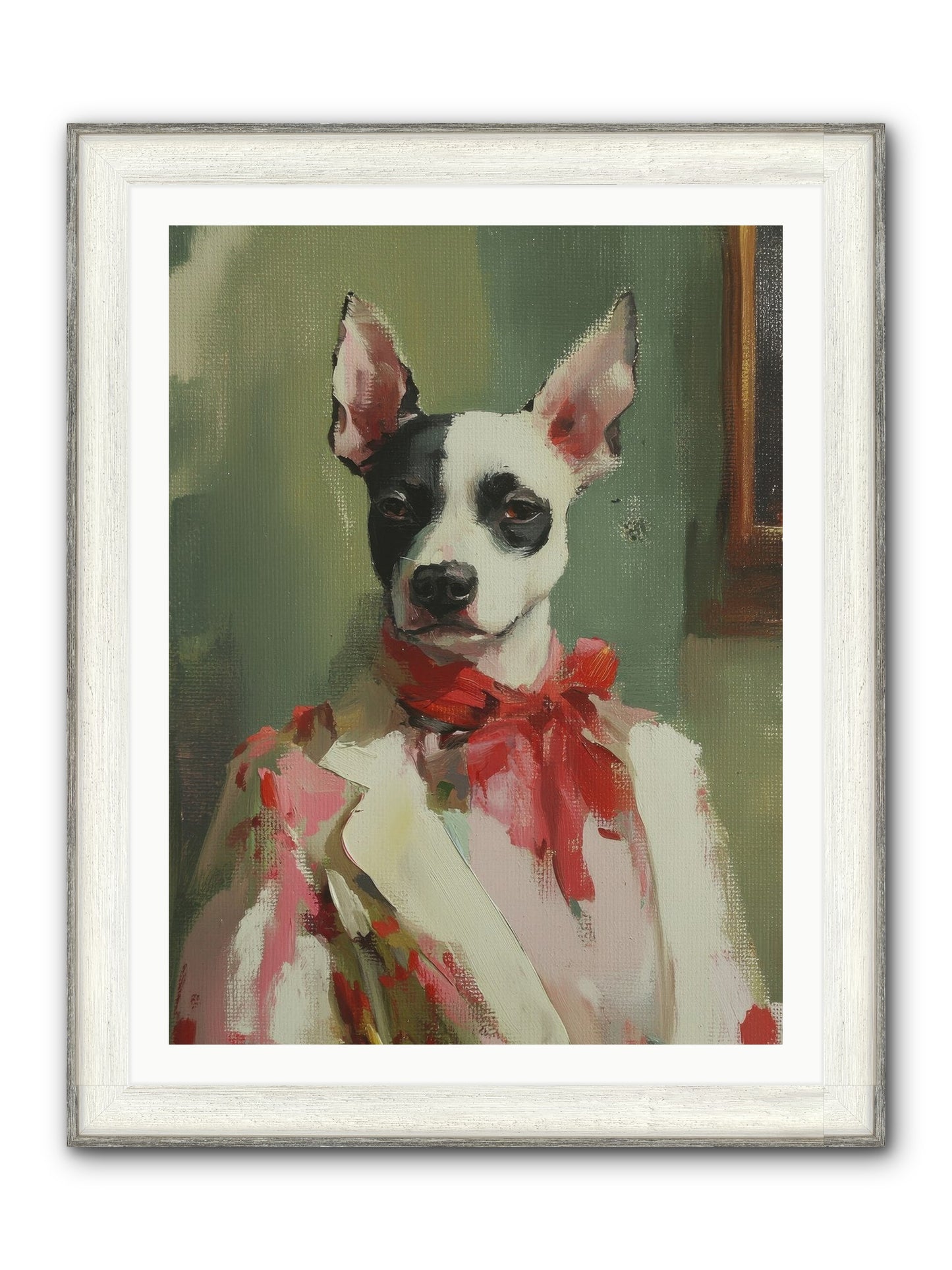 Aristocratic Soul Framed Print - Driftwood White 30x40