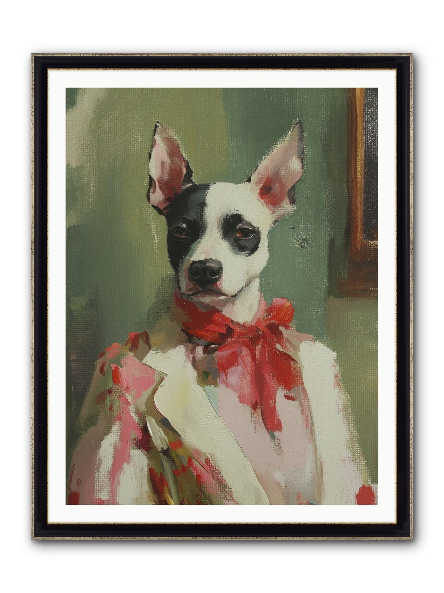Aristocratic Soul Framed Print - Black & Gold 36x48