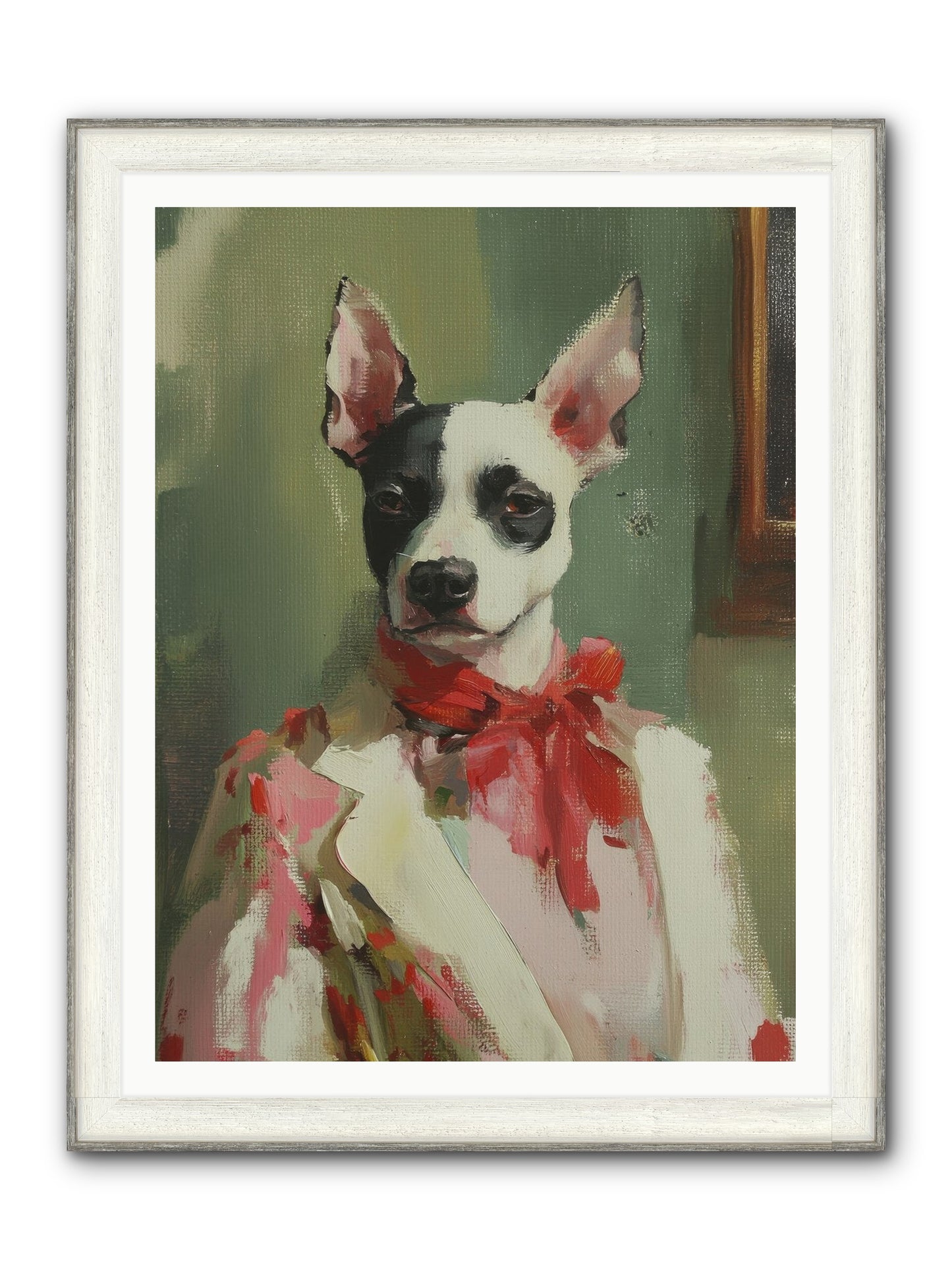 Aristocratic Soul Framed Print - Driftwood White 36x48