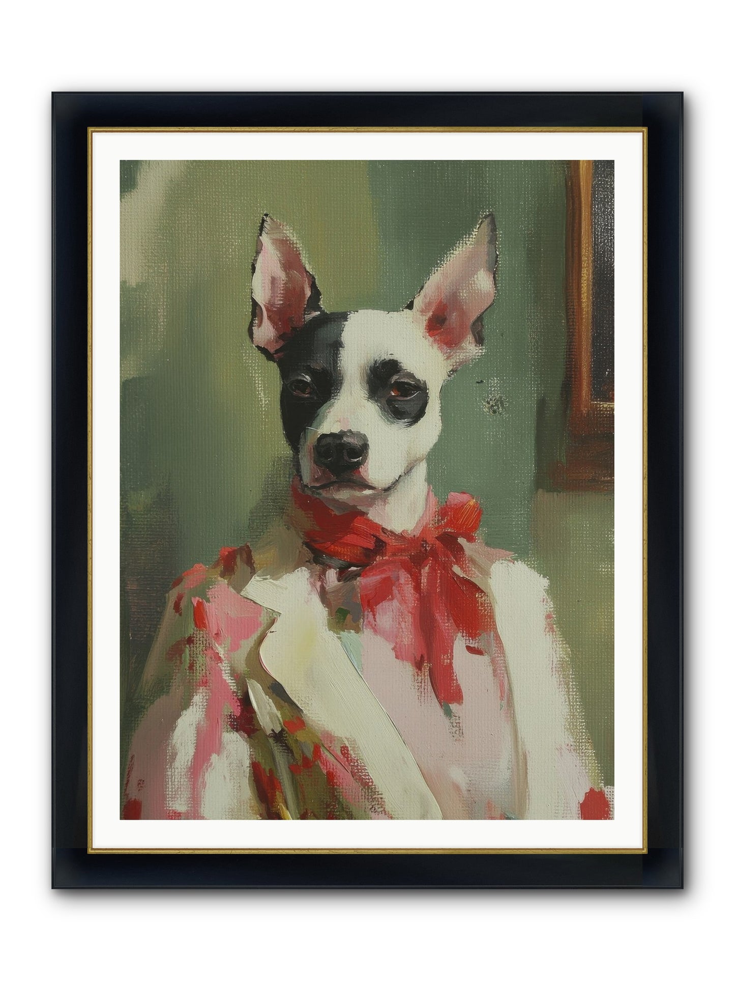 Aristocratic Soul Framed Print - Wide Black w/Gold 36x48