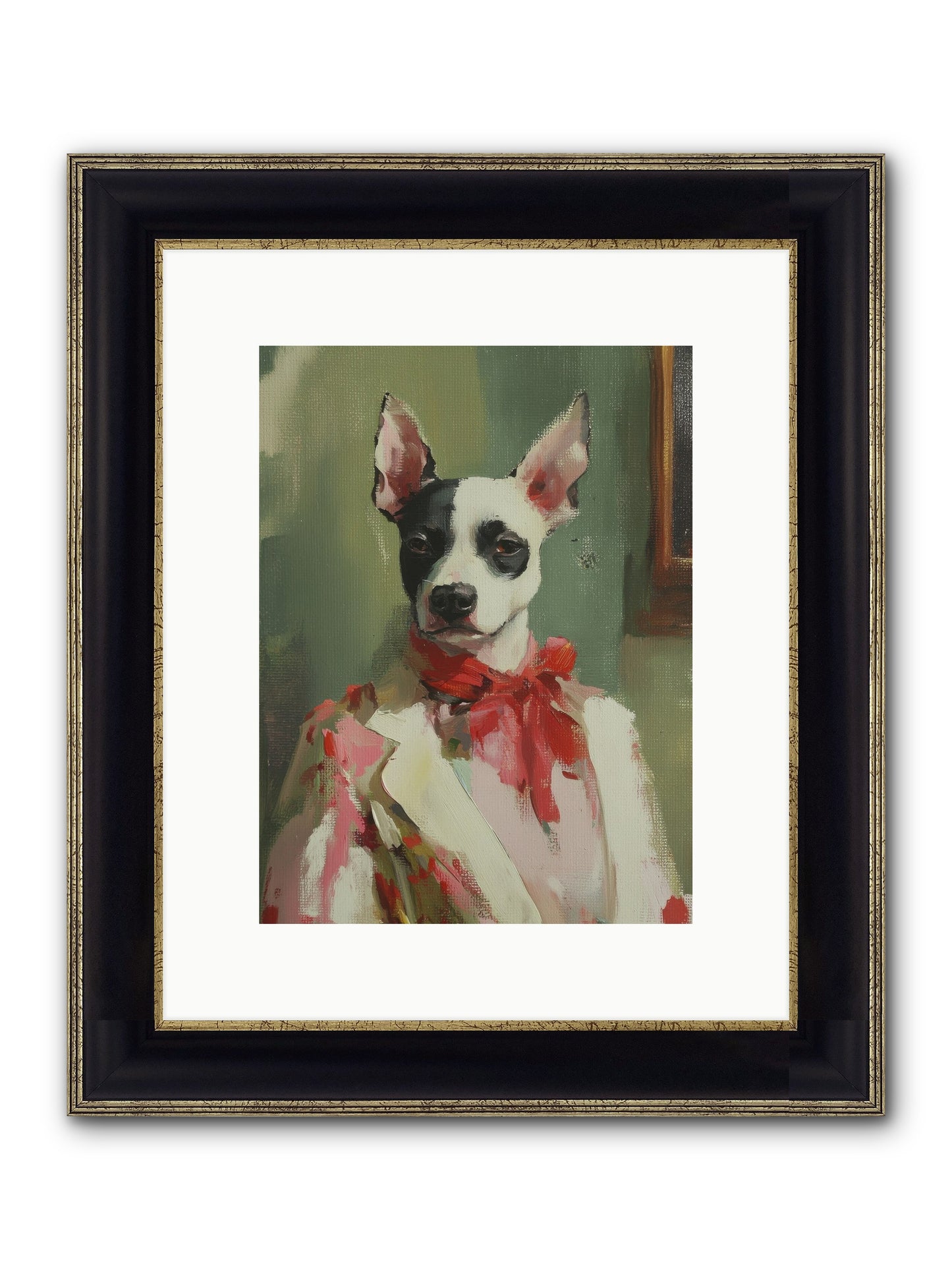 Aristocratic Soul Framed Print - Black & Gold 9x12