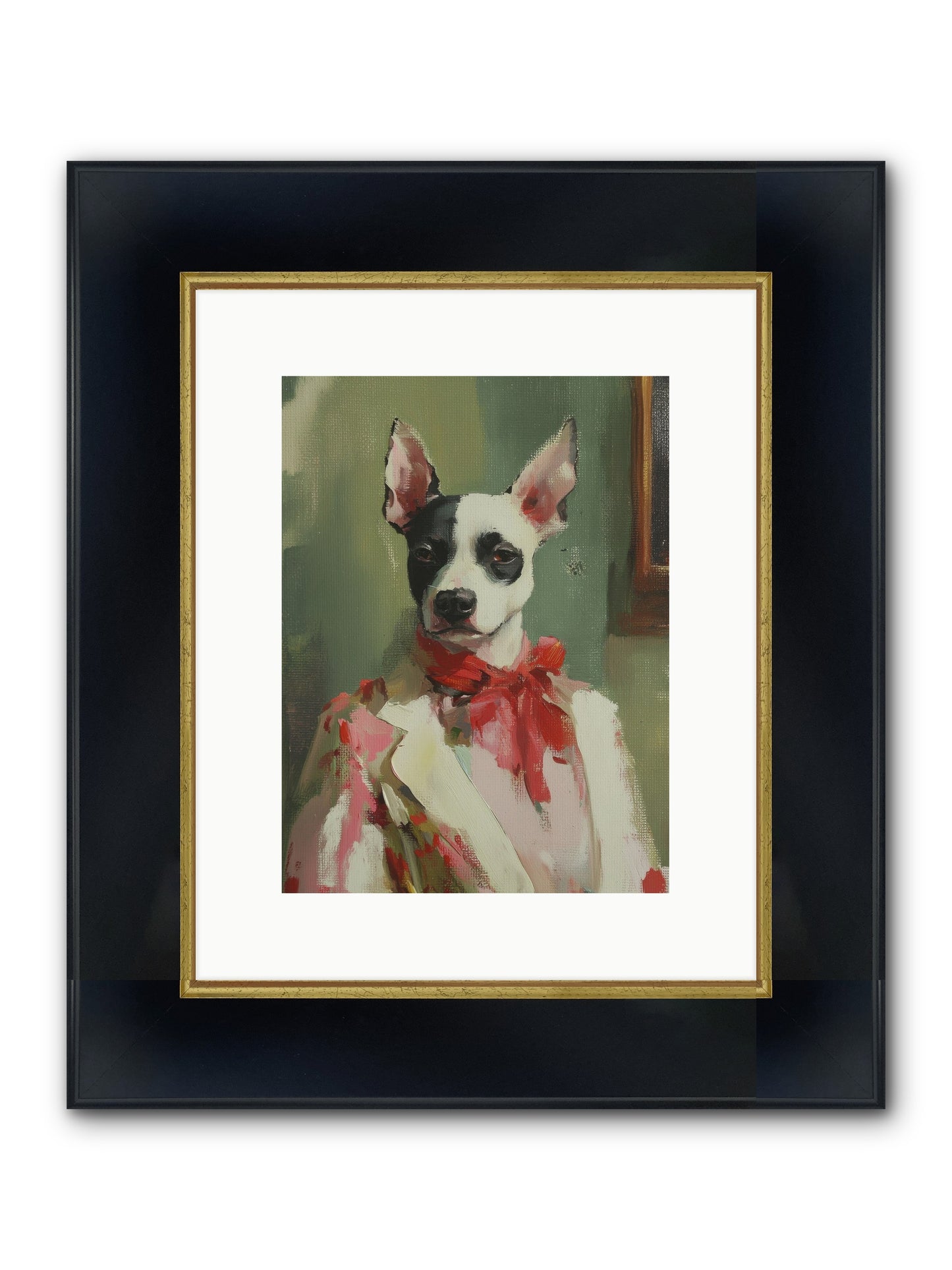 Aristocratic Soul Framed Print - Wide Black w/Gold 9x12