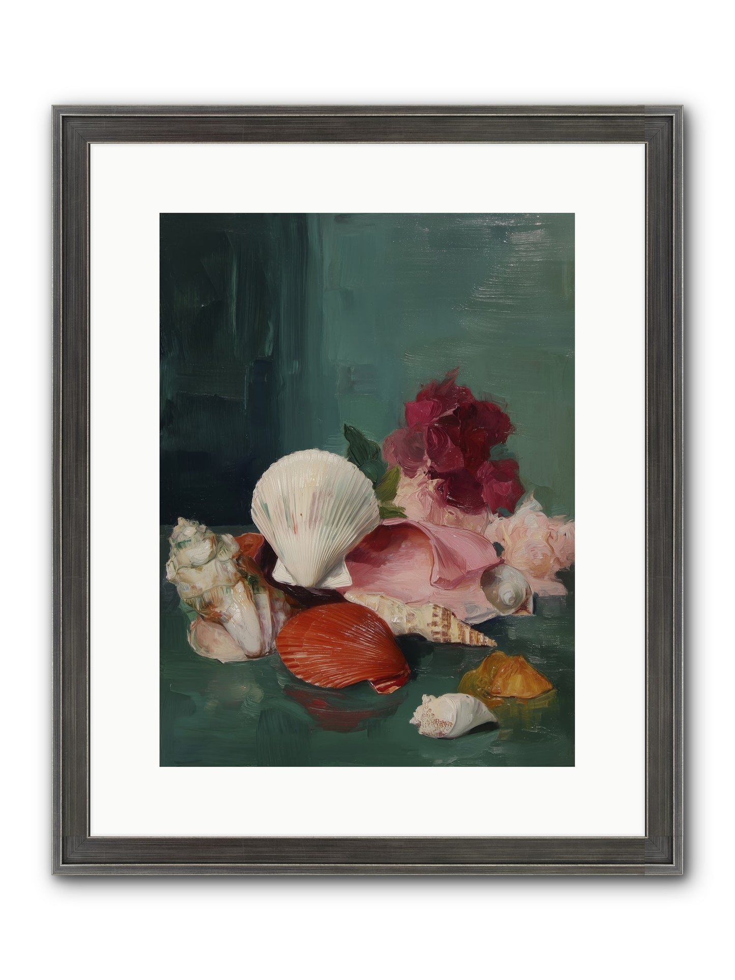 Arranged In Silence Framed Print - Slimwoods Black/Silver 12x16