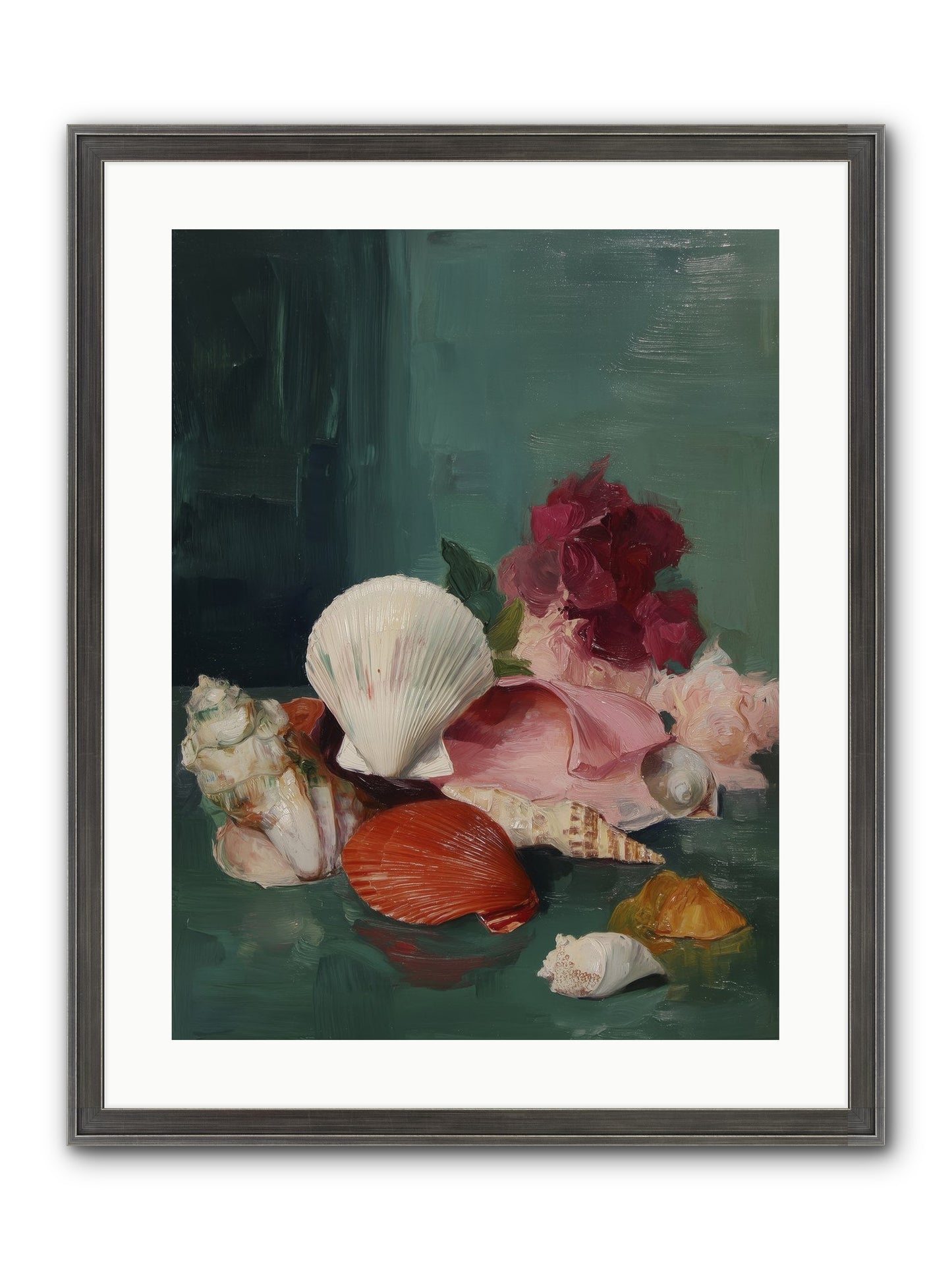 Arranged In Silence Framed Print - Slimwoods Black/Silver 18x24
