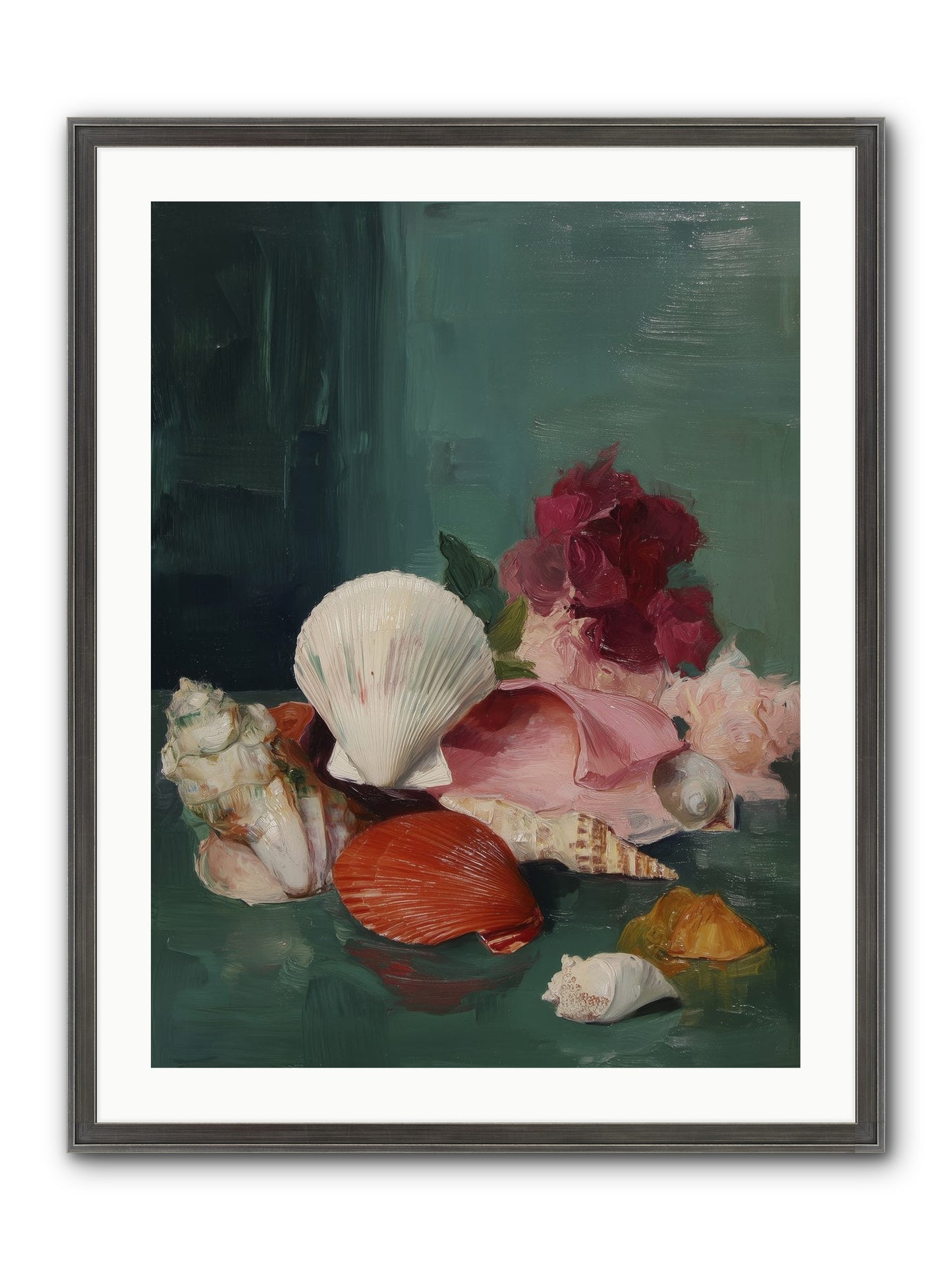 Arranged In Silence Framed Print - Slimwoods Black/Silver 24x32