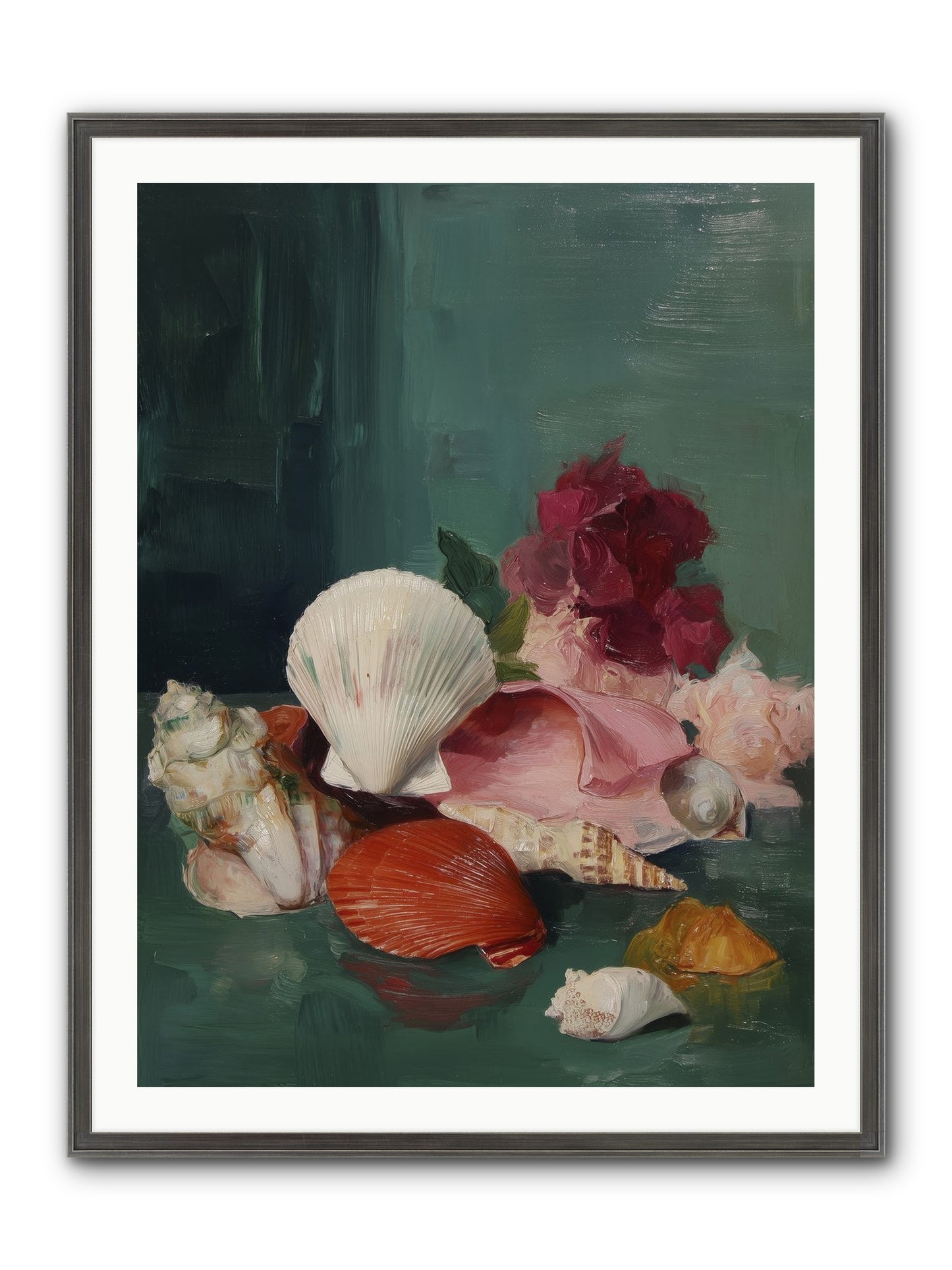 Arranged In Silence Framed Print - Slimwoods Black/Silver 30x40
