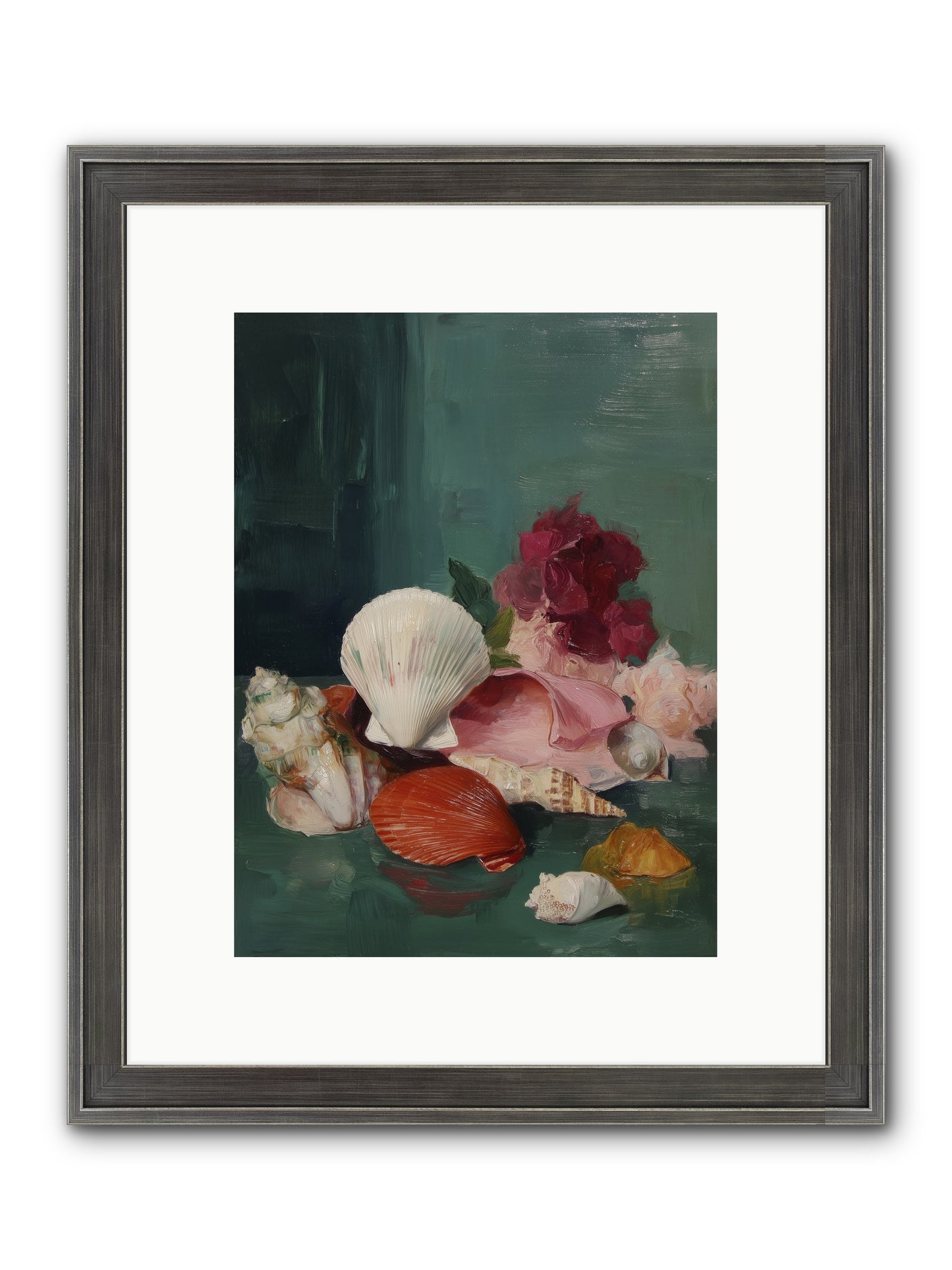 Arranged In Silence Framed Print - Slimwoods Black/Silver 9x12