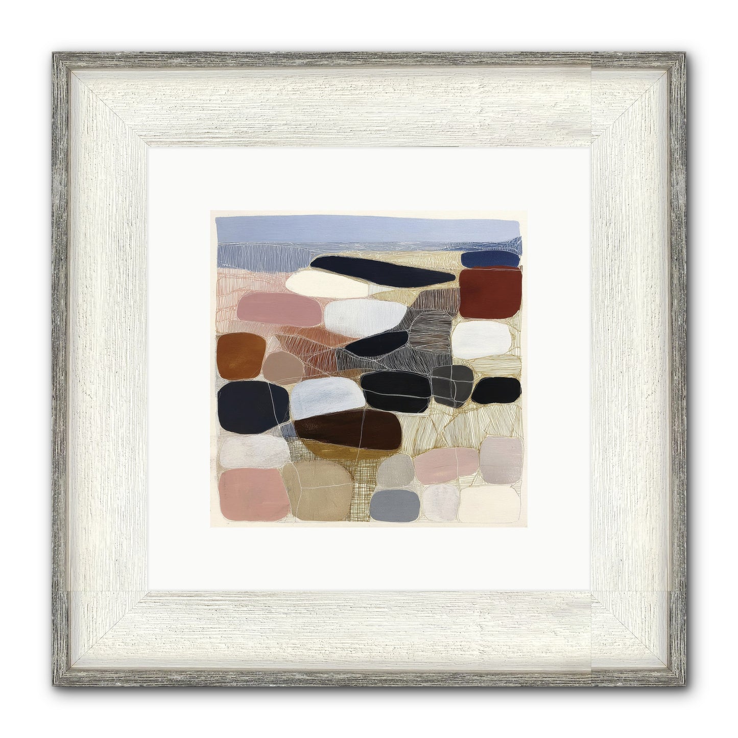 Ash Framed Print - Driftwood White 10x10