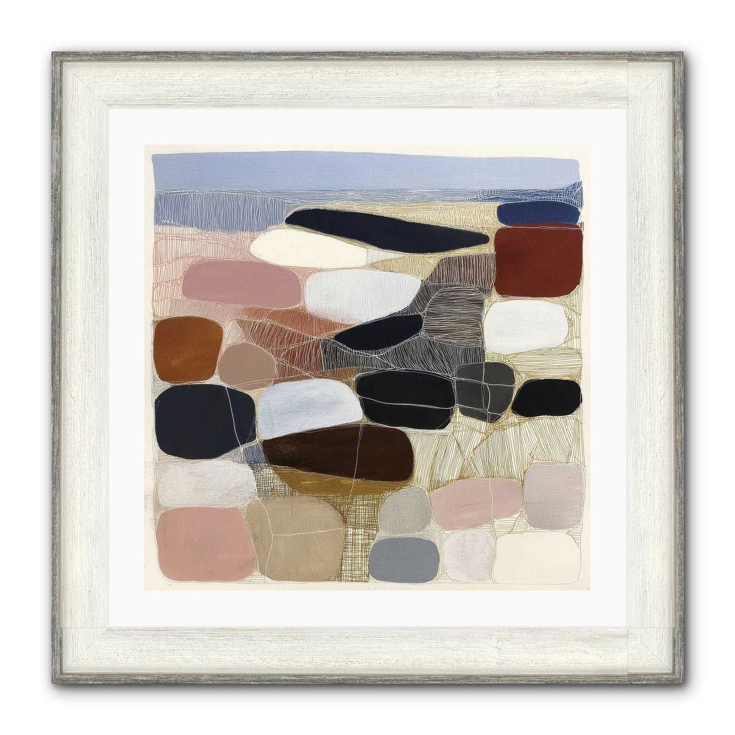 Ash Framed Print - Driftwood White 24x24