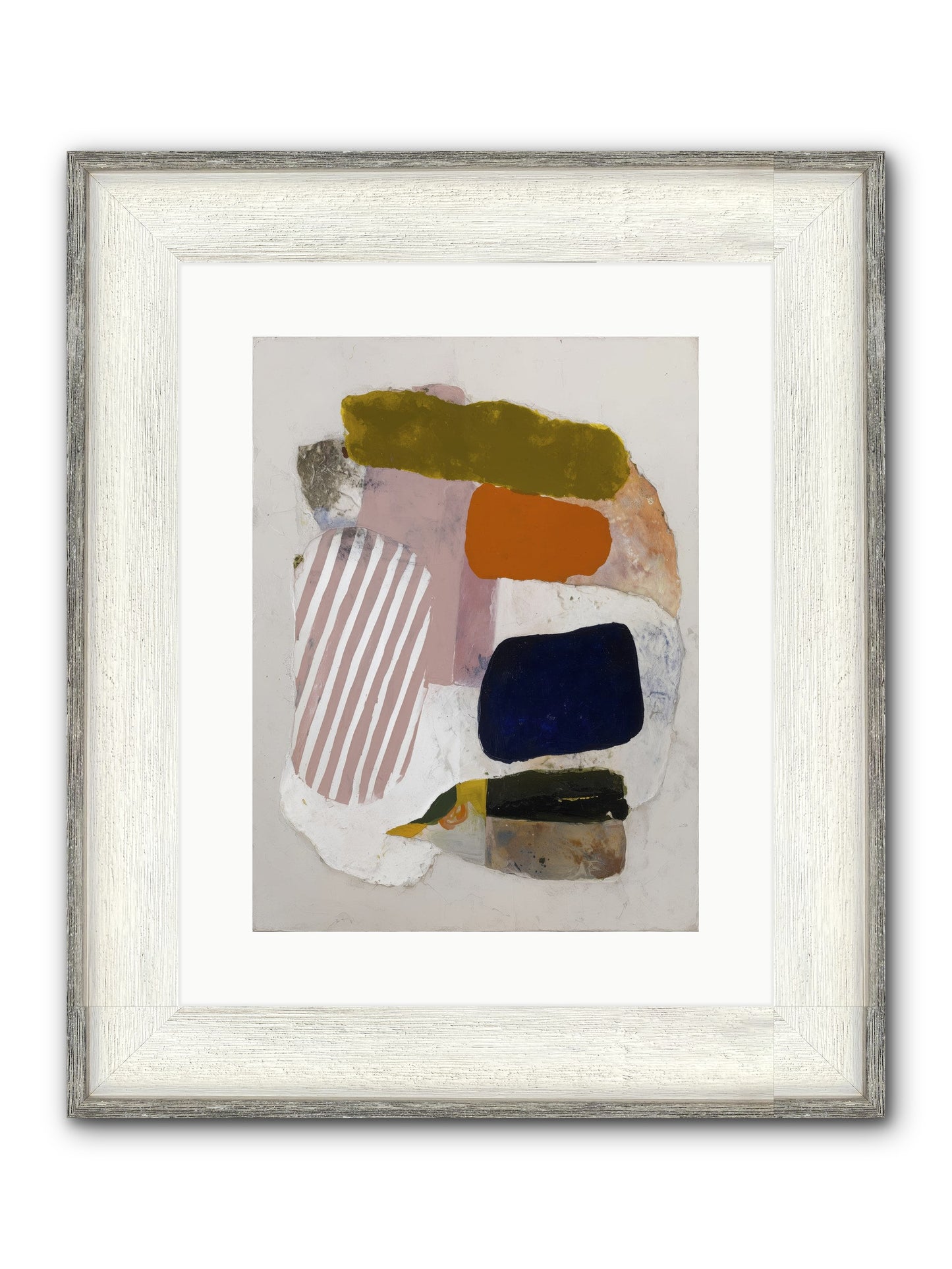 Ashen Horizon Framed Print - Driftwood White 12x16