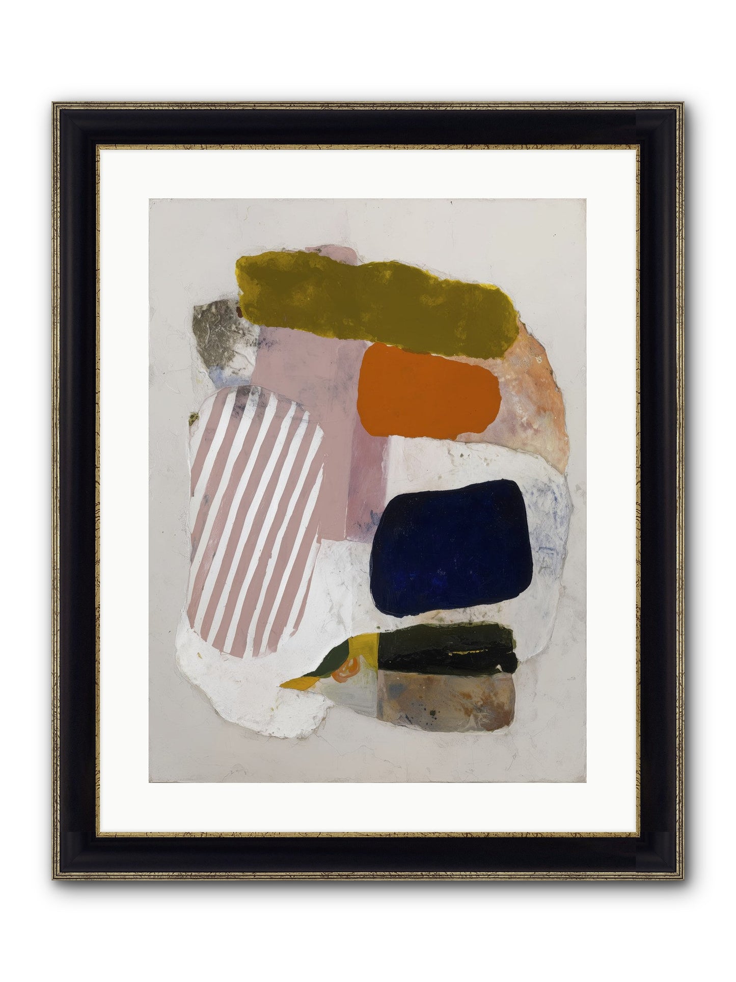 Ashen Horizon Framed Print - Black & Gold 18x24