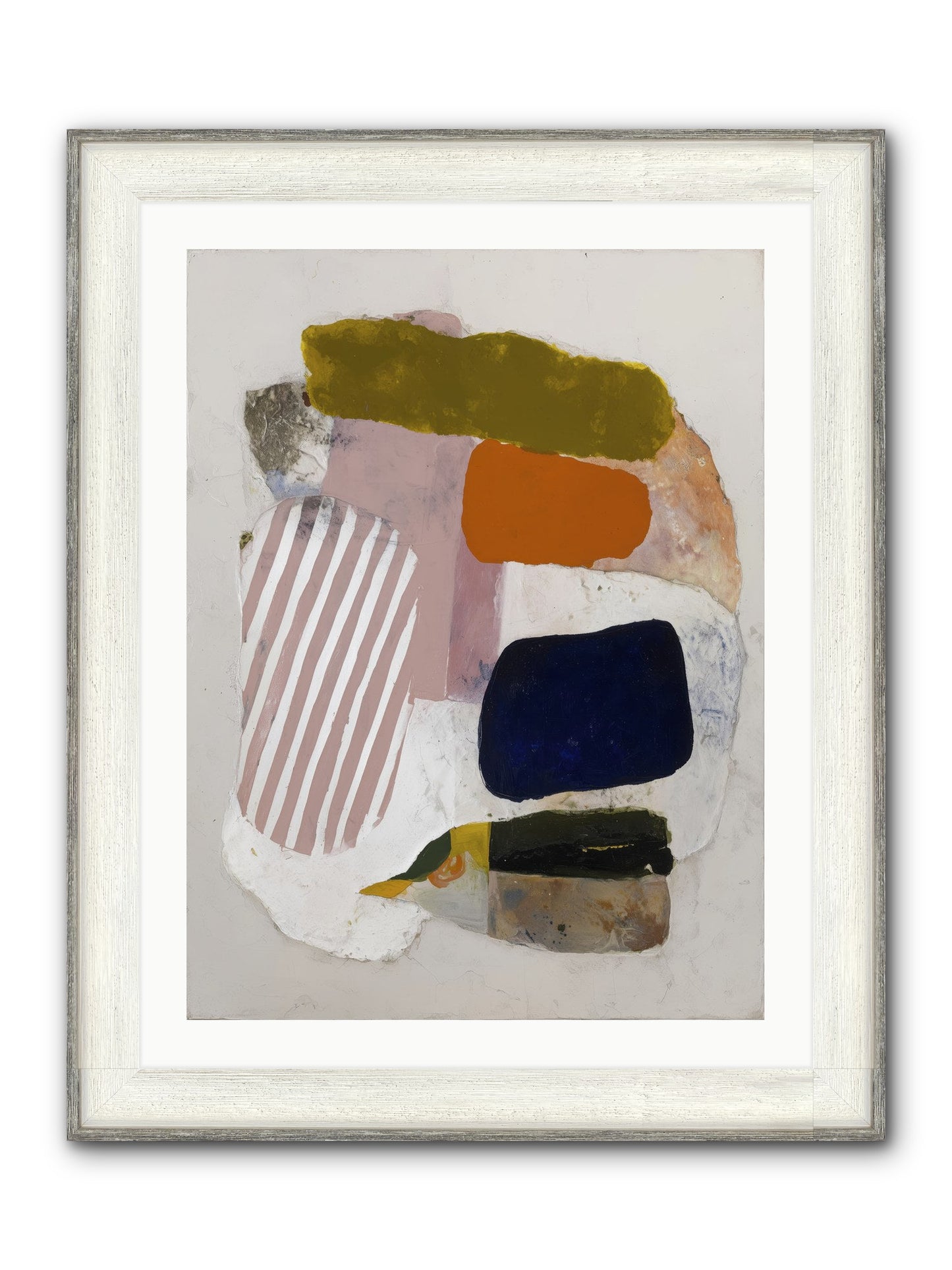Ashen Horizon Framed Print - Driftwood White 24x32