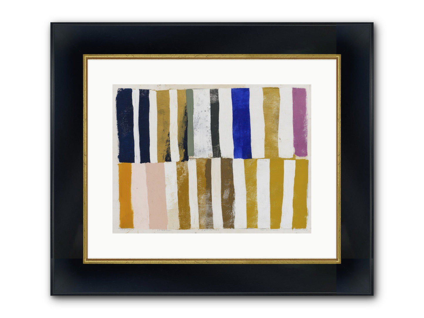Ashen Parade Framed Print - Wide Black w/Gold 16x12