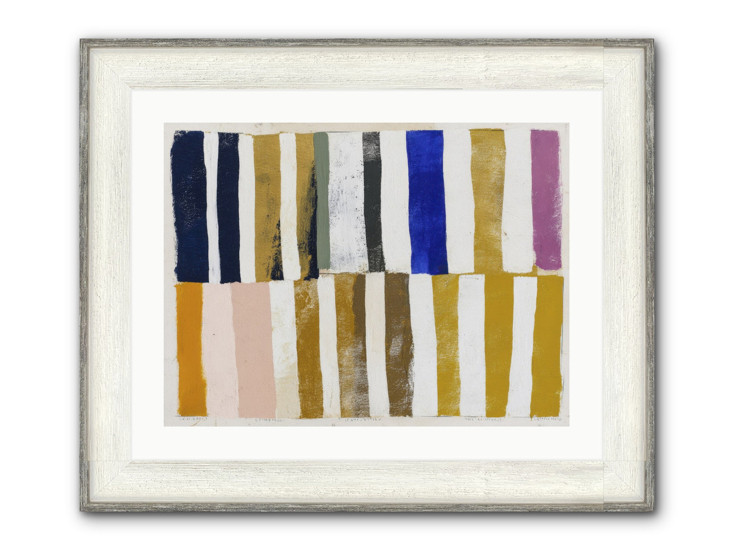 Ashen Parade Framed Print - Driftwood White 24x18