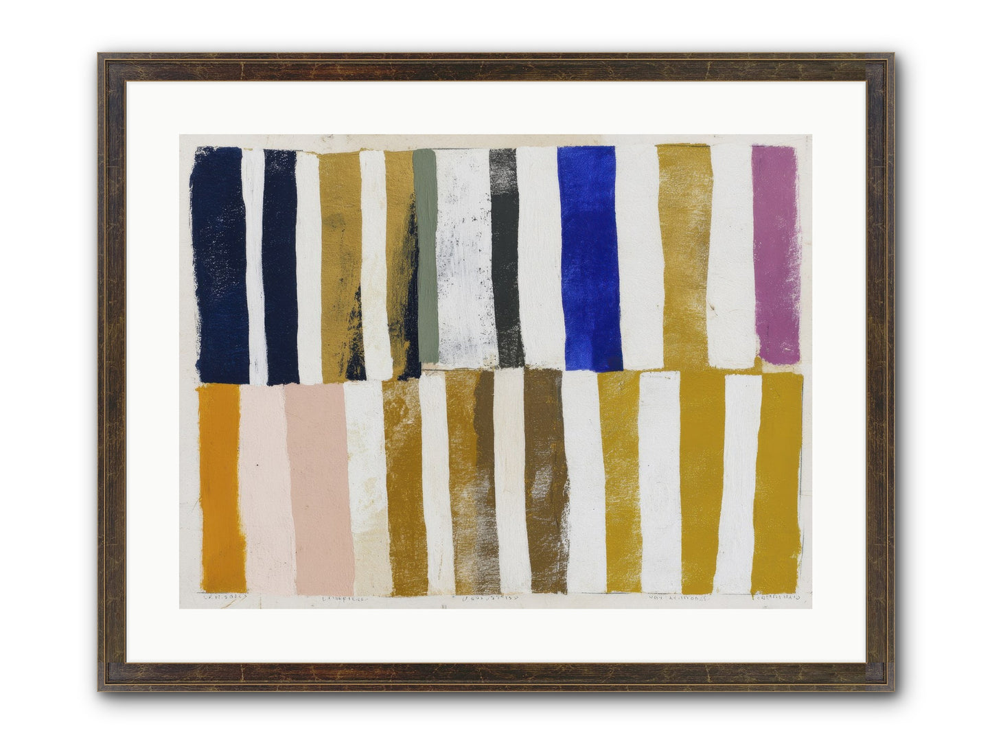 Ashen Parade Framed Print - Slimwoods Black/Gold 24x18