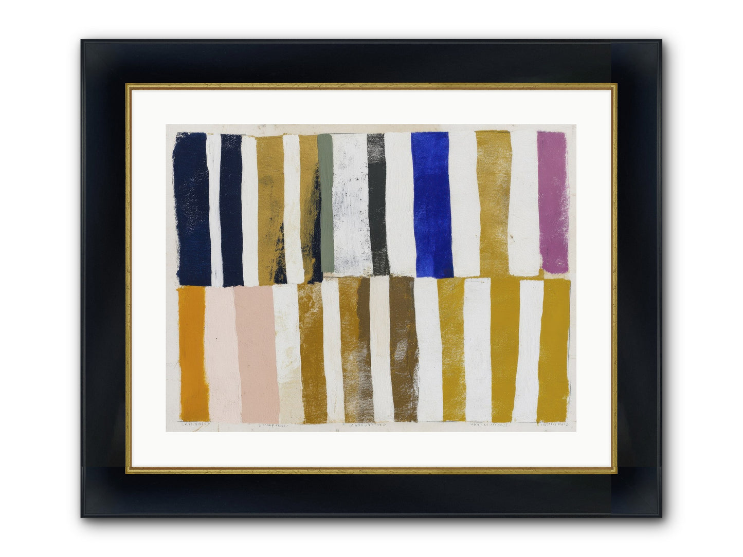 Ashen Parade Framed Print - Wide Black w/Gold 24x18