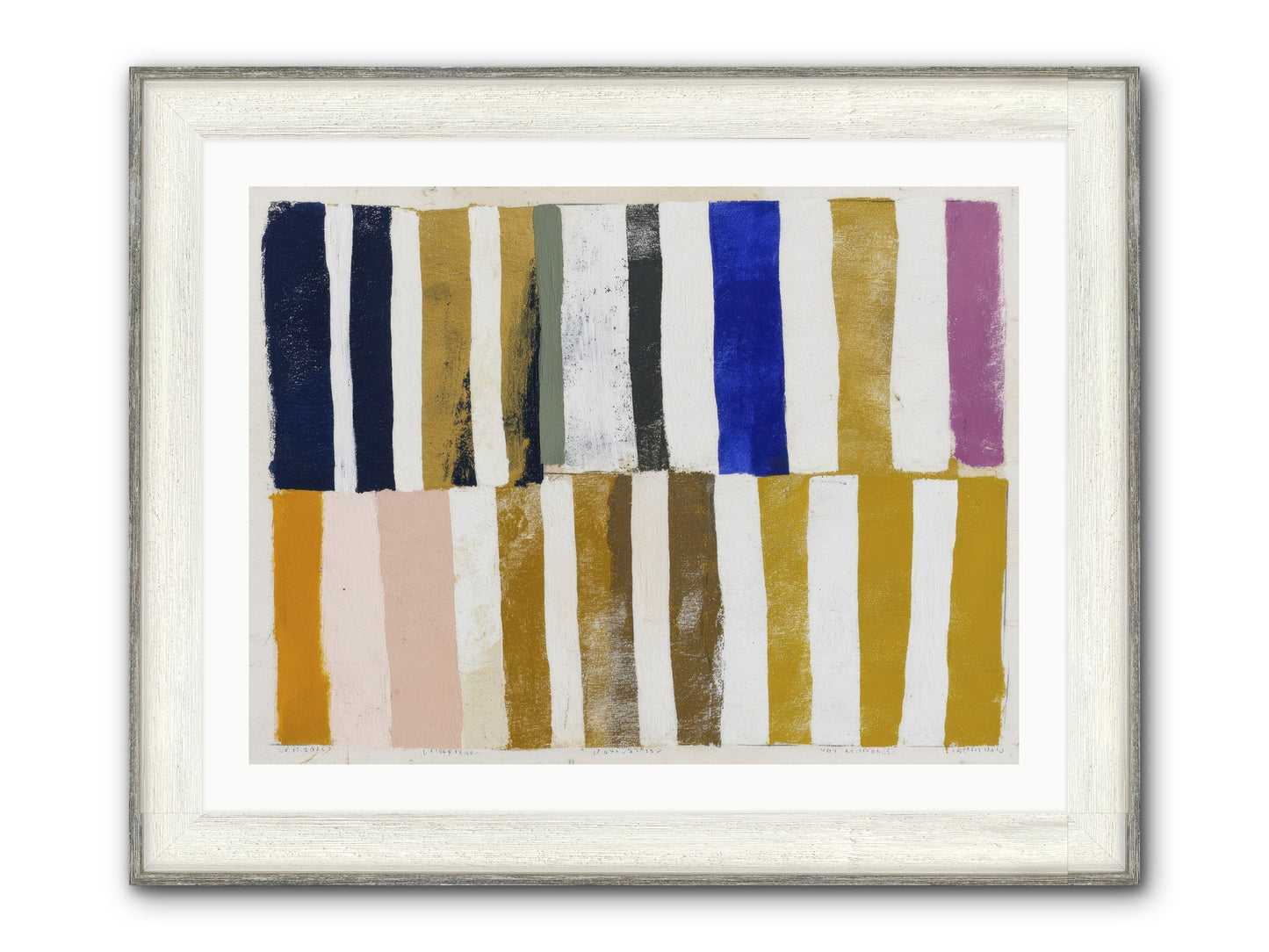 Ashen Parade Framed Print - Driftwood White 32x24
