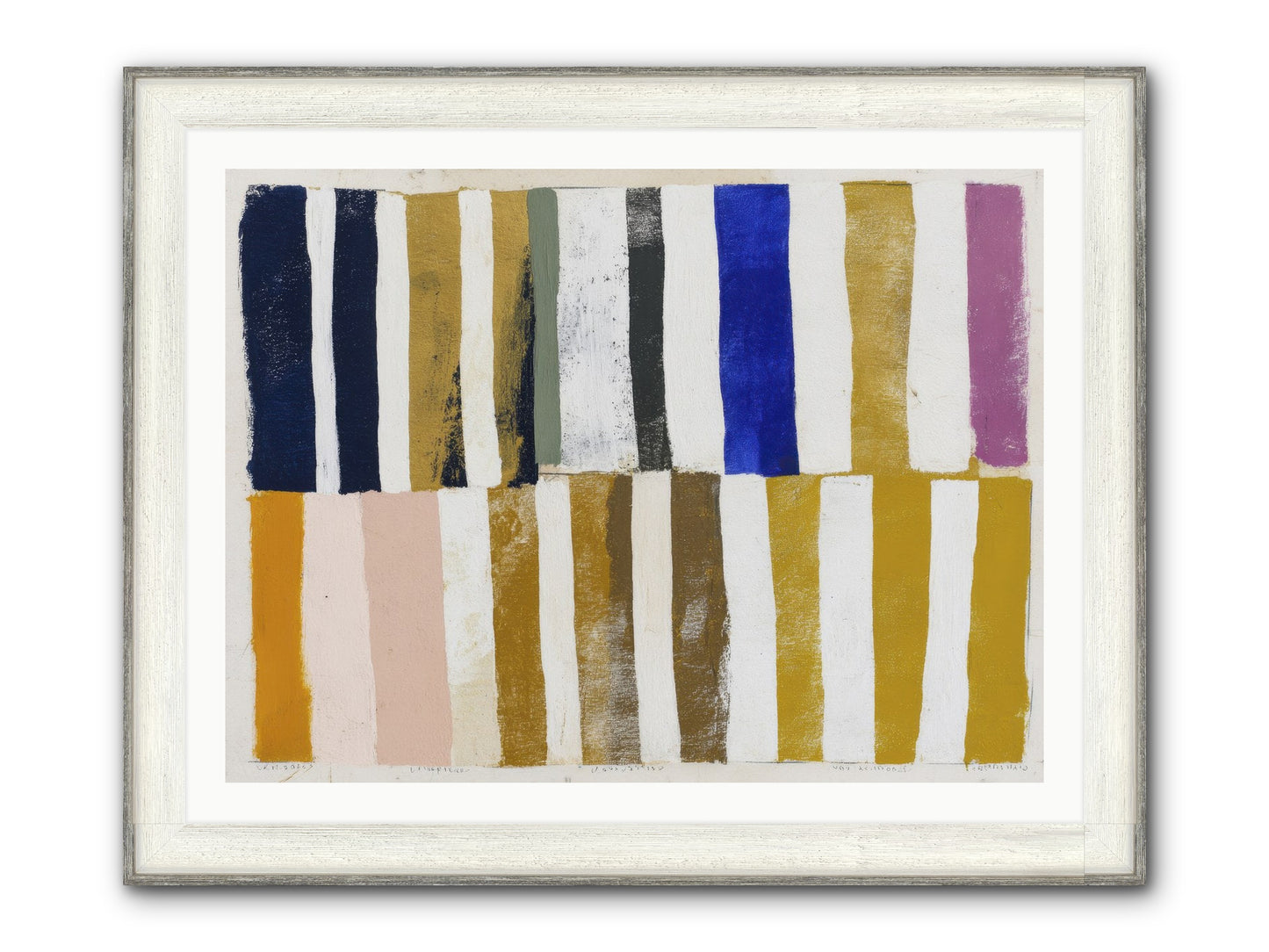 Ashen Parade Framed Print - Driftwood White 40x30