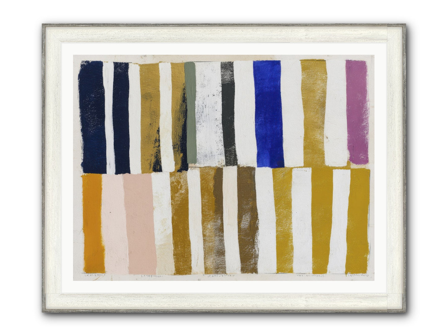 Ashen Parade Framed Print - Driftwood White 48x36