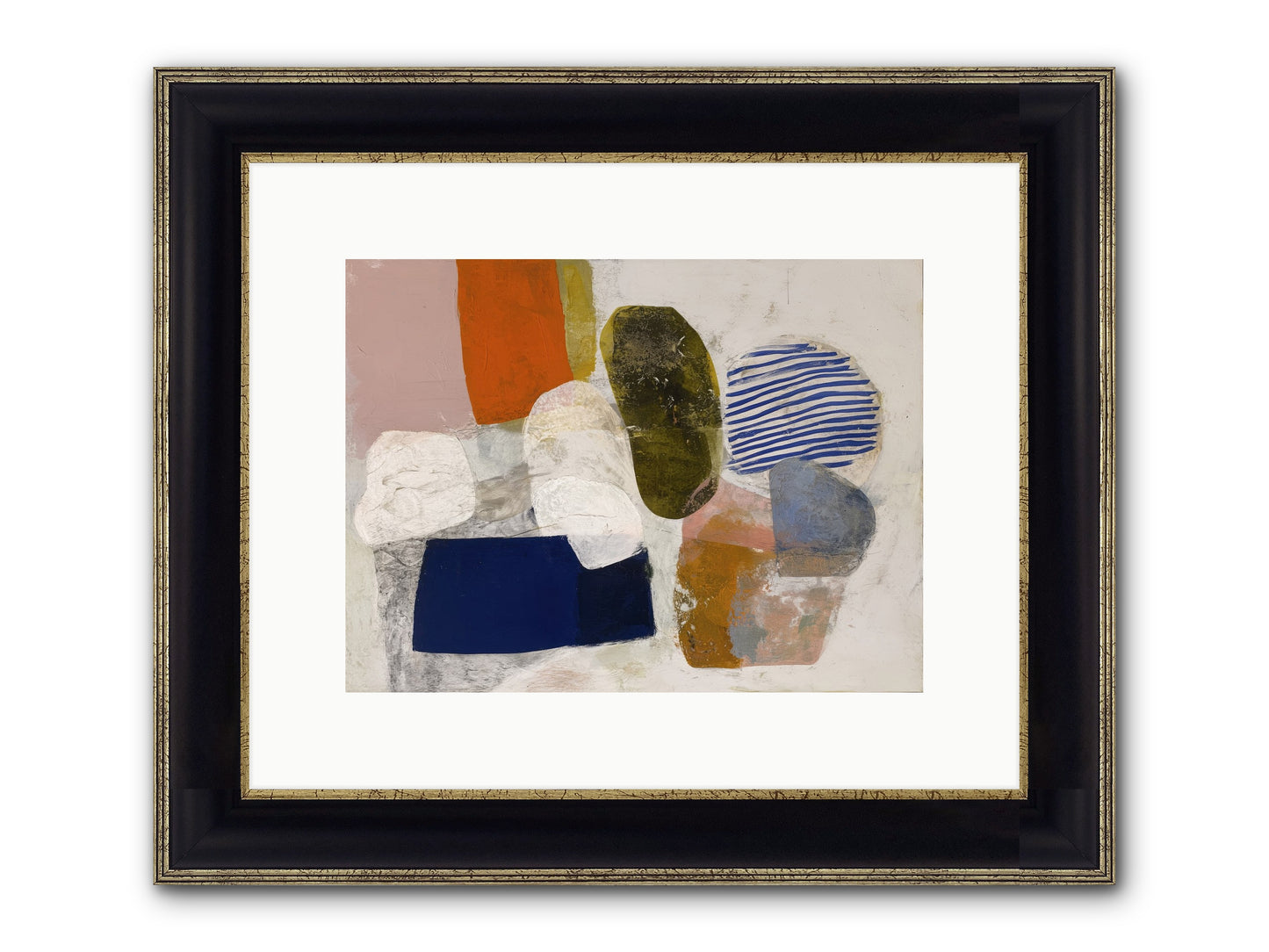 Ashwood Framed Print - Black & Gold 12x9