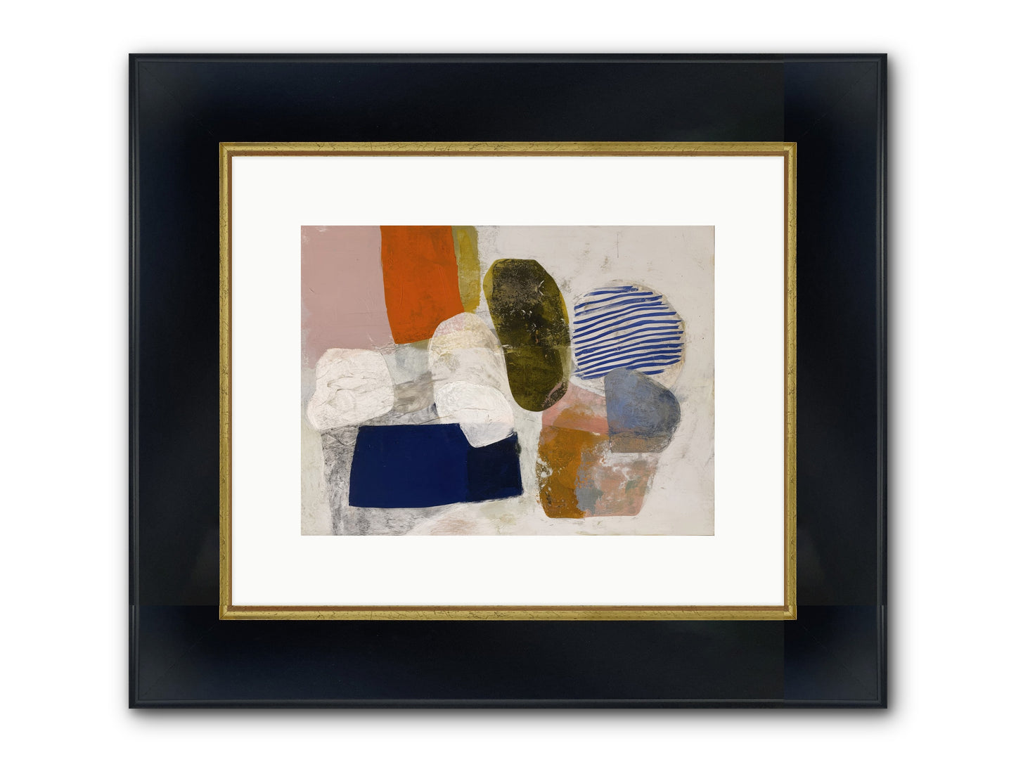 Ashwood Framed Print - Wide Black w/Gold 12x9