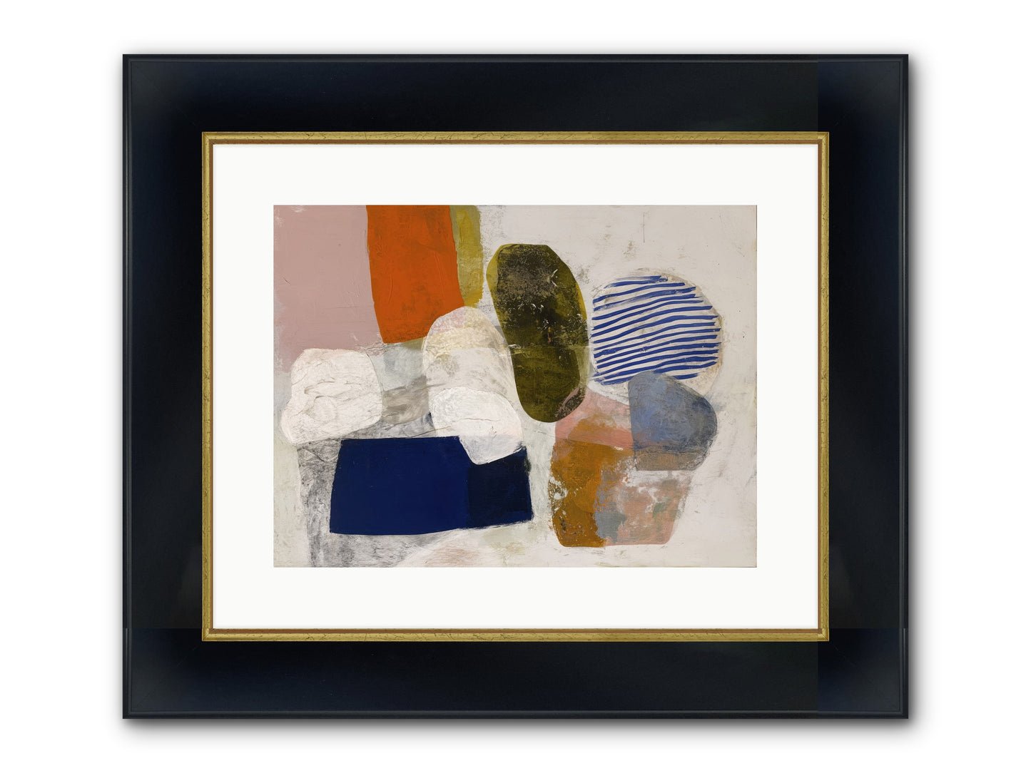 Ashwood Framed Print - Wide Black w/Gold 16x12