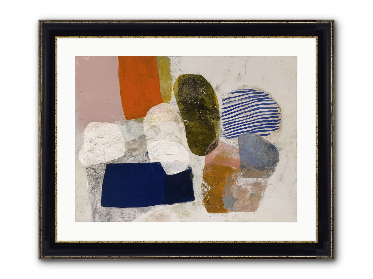 Ashwood Framed Print - Black & Gold 24x18