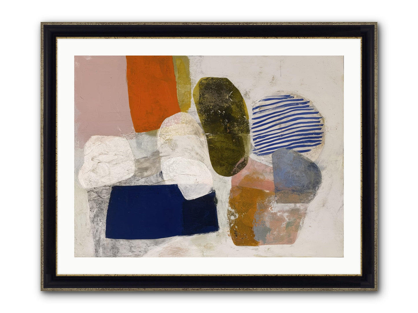 Ashwood Framed Print - Black & Gold 32x24