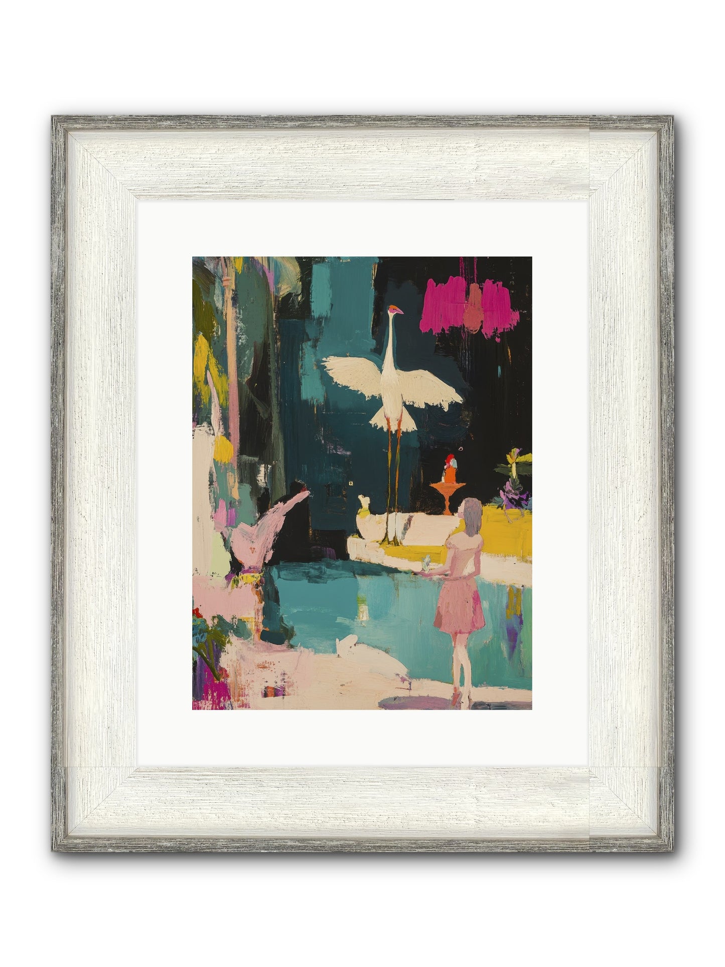 At Last, My Missing Piece Framed Print - Driftwood White 12x16
