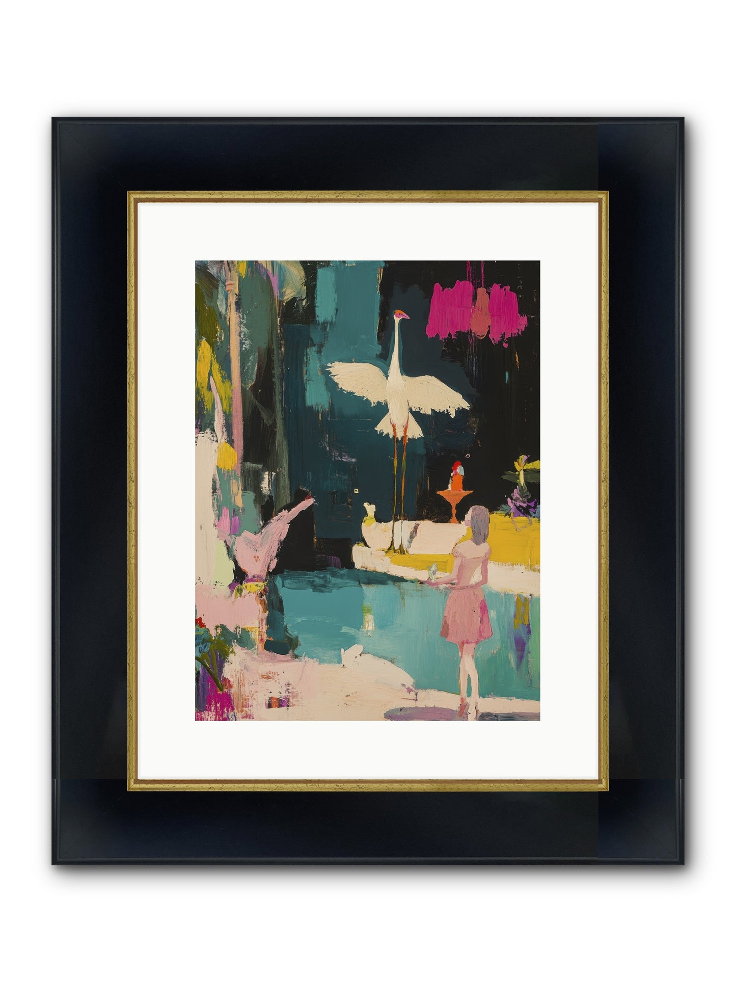 At Last, My Missing Piece Framed Print - Wide Black w/Gold 12x16