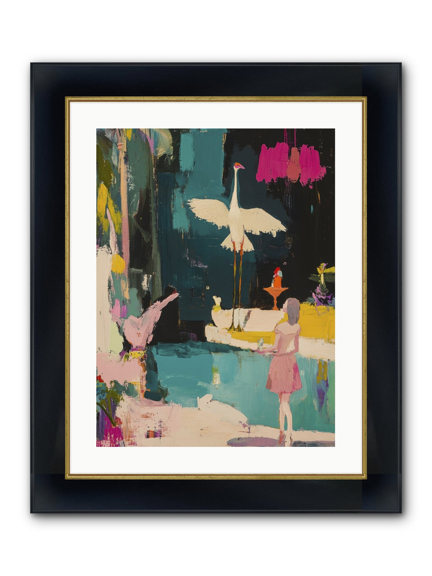 At Last, My Missing Piece Framed Print - Wide Black w/Gold 18x24