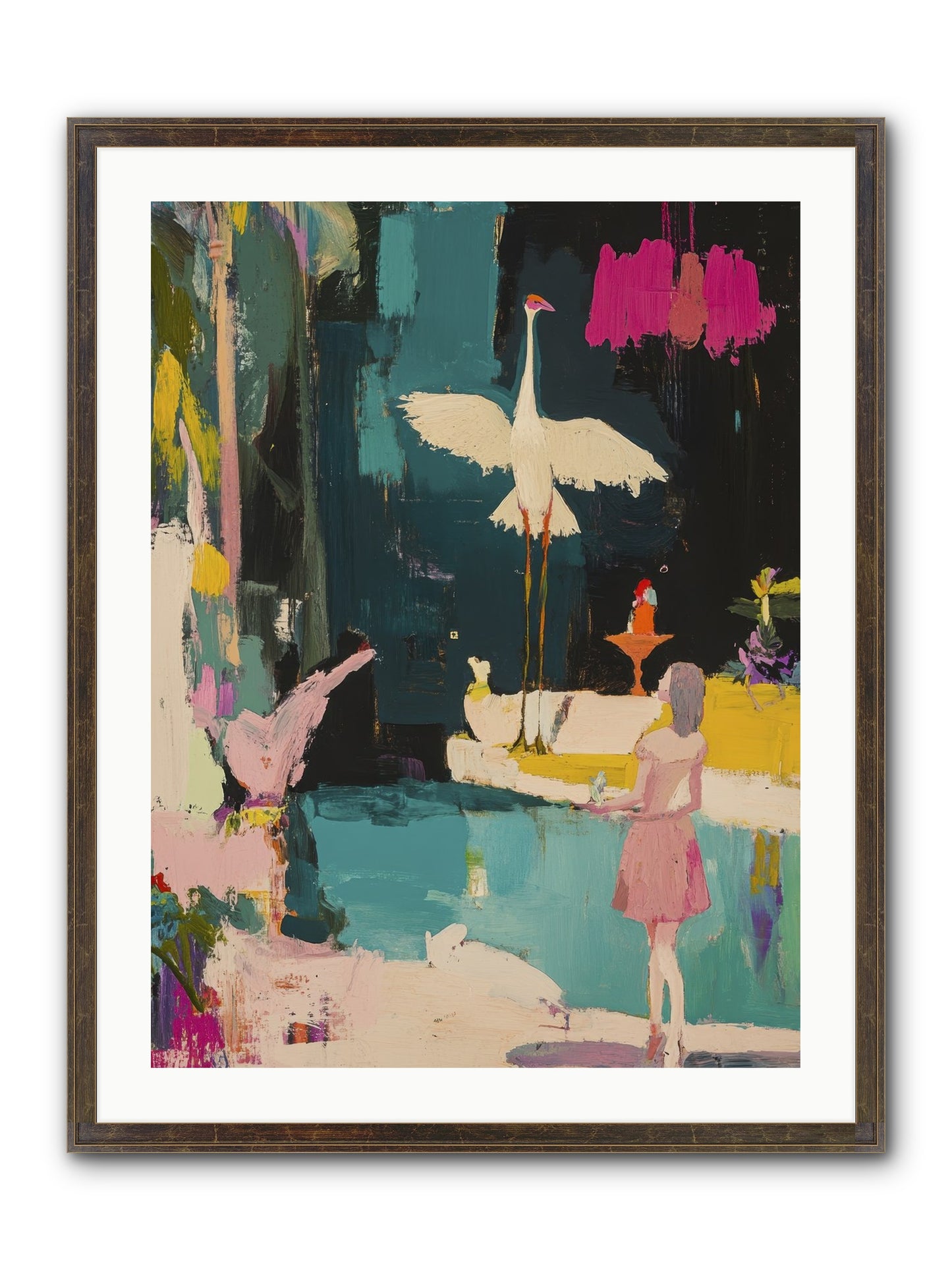 At Last, My Missing Piece Framed Print - Slimwoods Black/Gold 24x32
