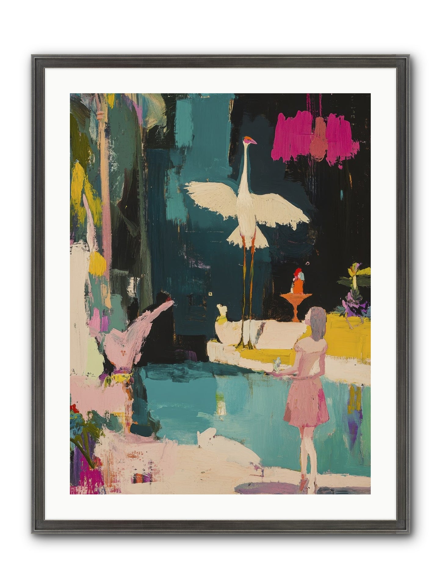 At Last, My Missing Piece Framed Print - Slimwoods Black/Silver 24x32
