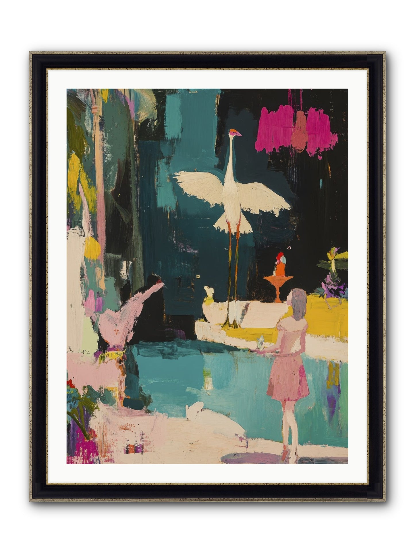 At Last, My Missing Piece Framed Print - Black & Gold 30x40