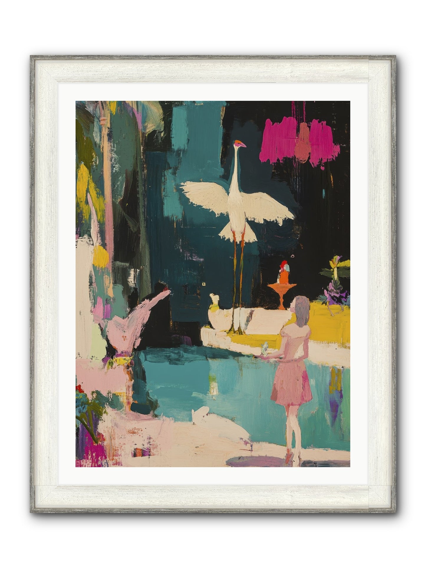 At Last, My Missing Piece Framed Print - Driftwood White 30x40
