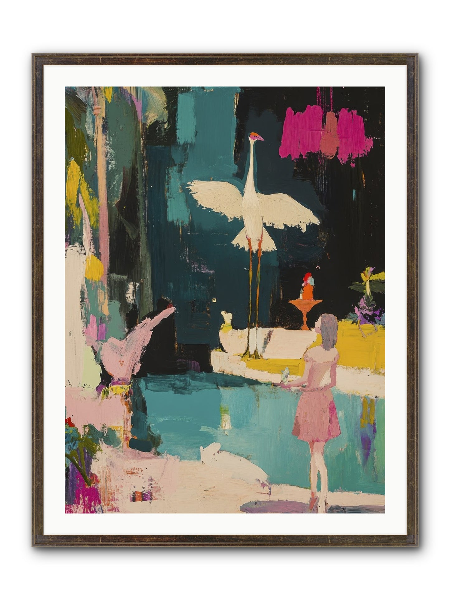 At Last, My Missing Piece Framed Print - Slimwoods Black/Gold 30x40